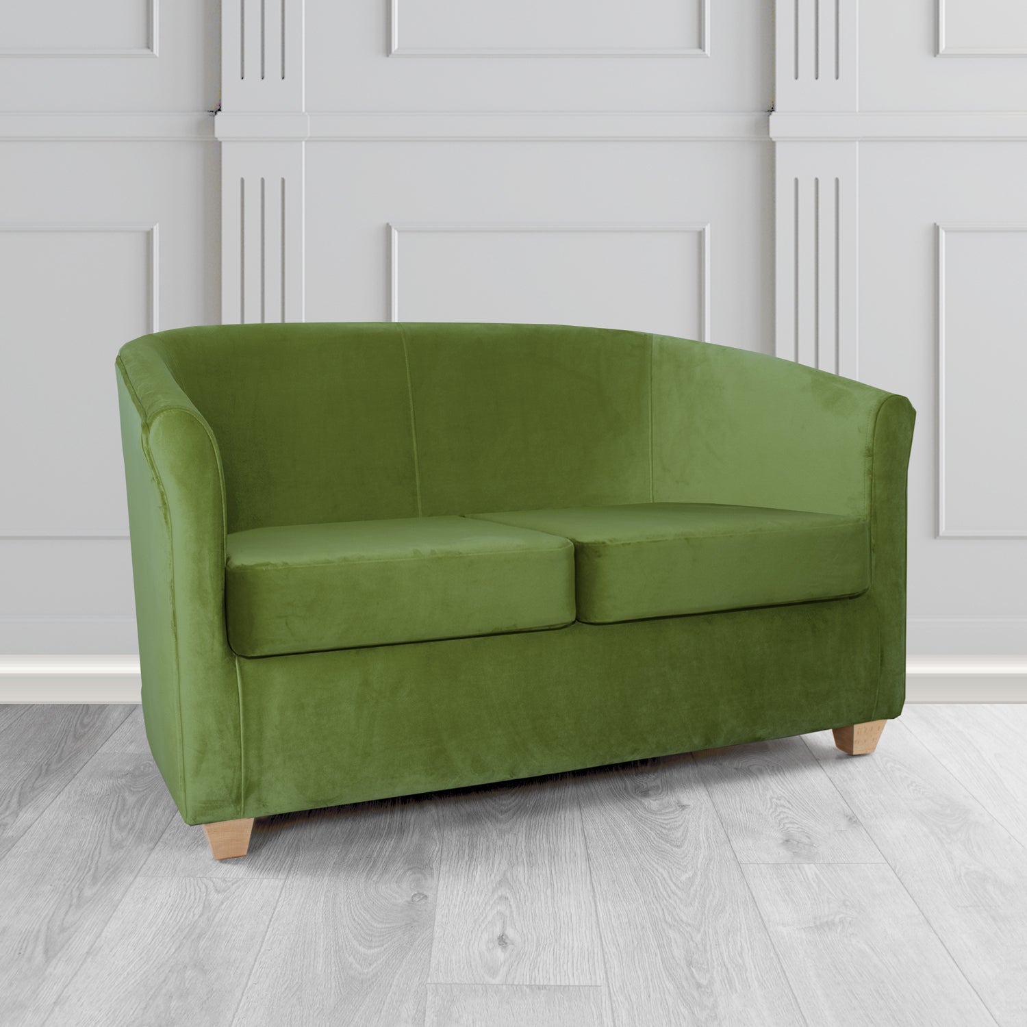 Cannes 2 Seater Tub Sofa in Sapore Crib 5 Velvet Fabric