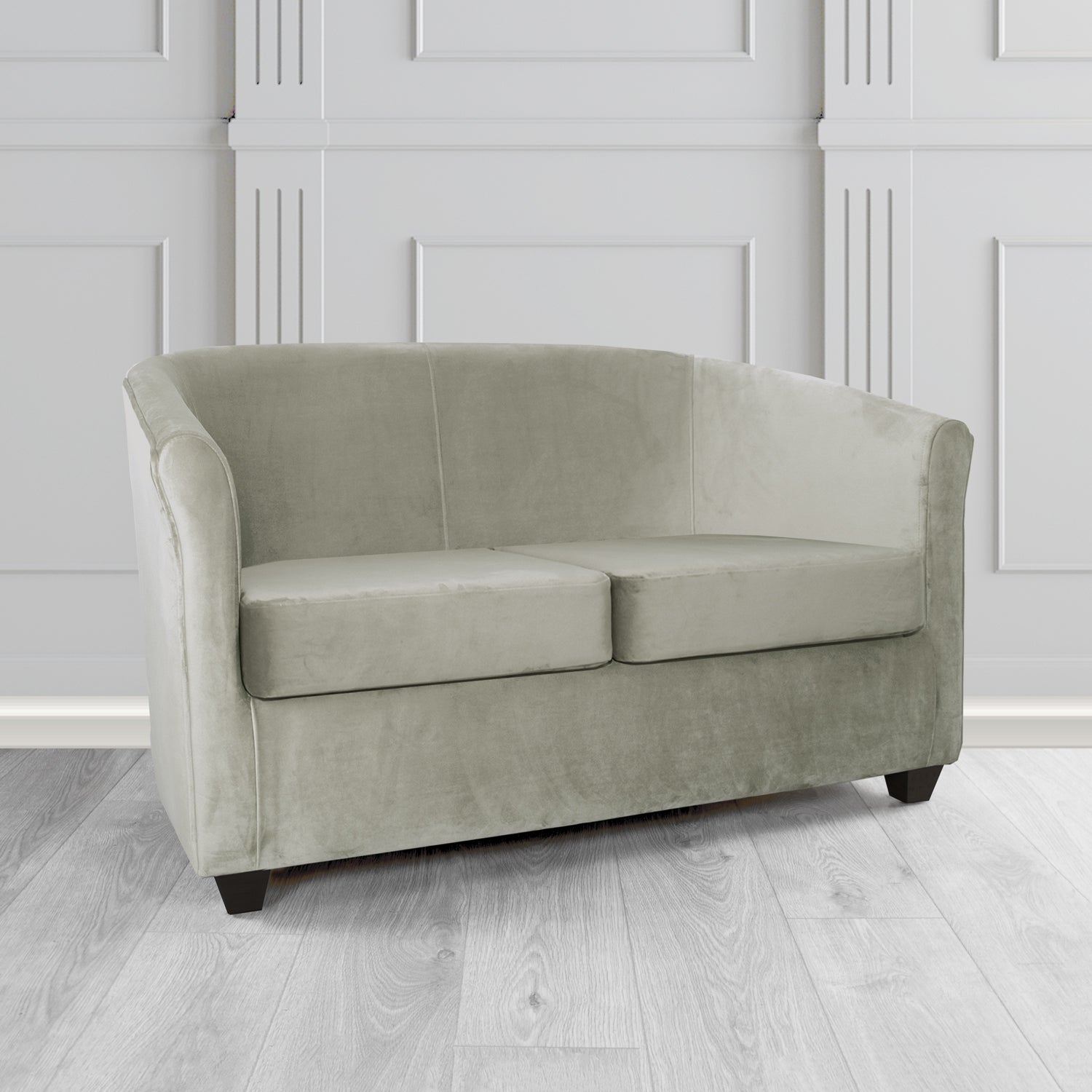 Cannes 2 Seater Tub Sofa in Sapore Crib 5 Velvet Fabric