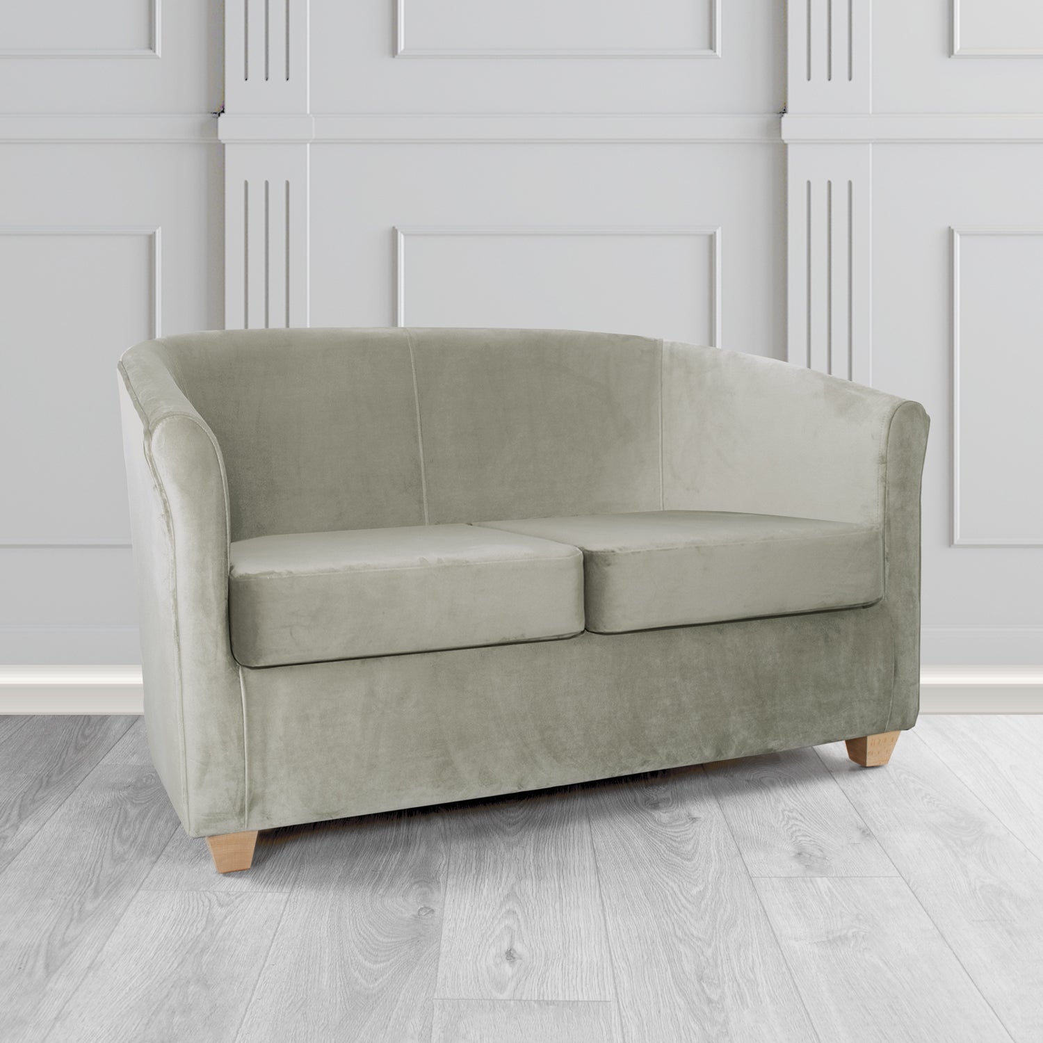 Cannes 2 Seater Tub Sofa in Sapore Crib 5 Velvet Fabric