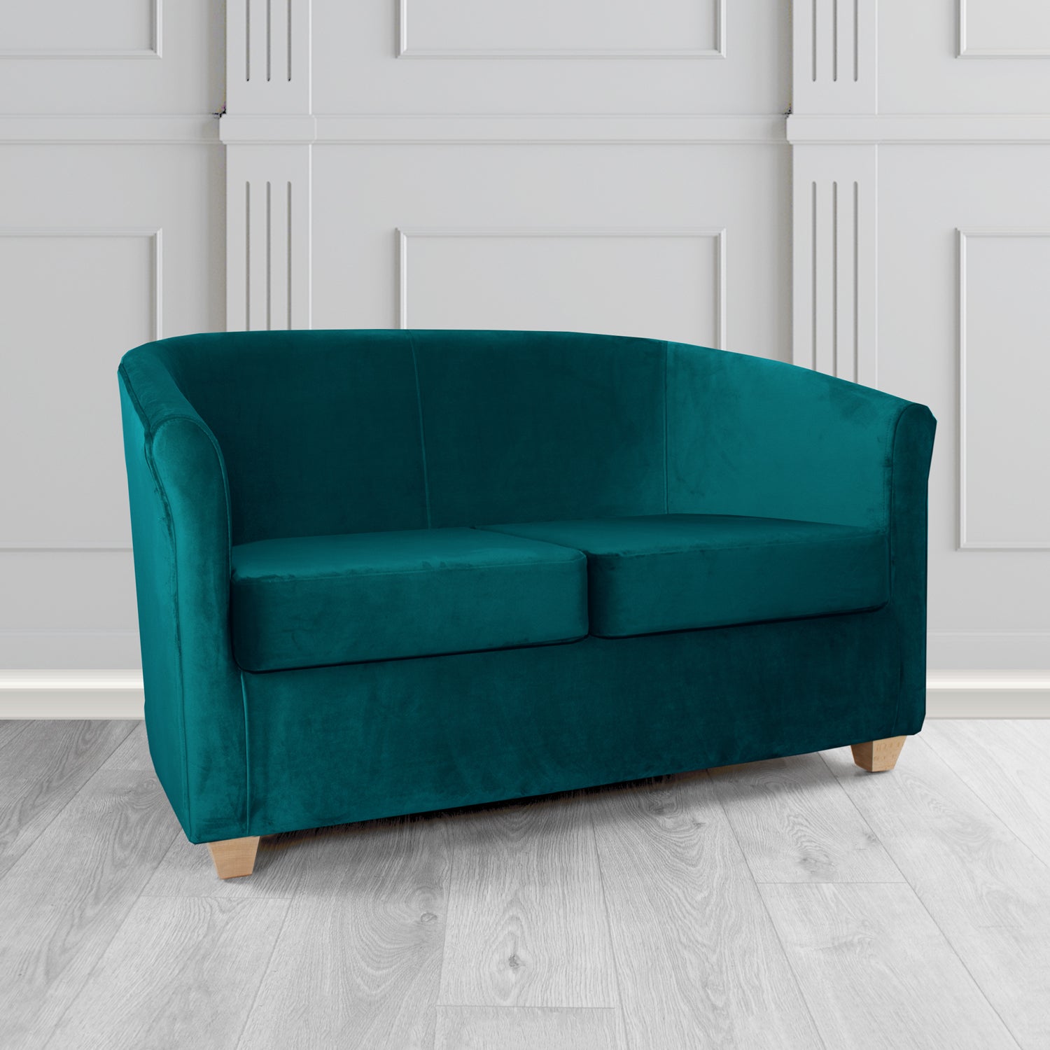 Cannes 2 Seater Tub Sofa in Sapore Crib 5 Velvet Fabric