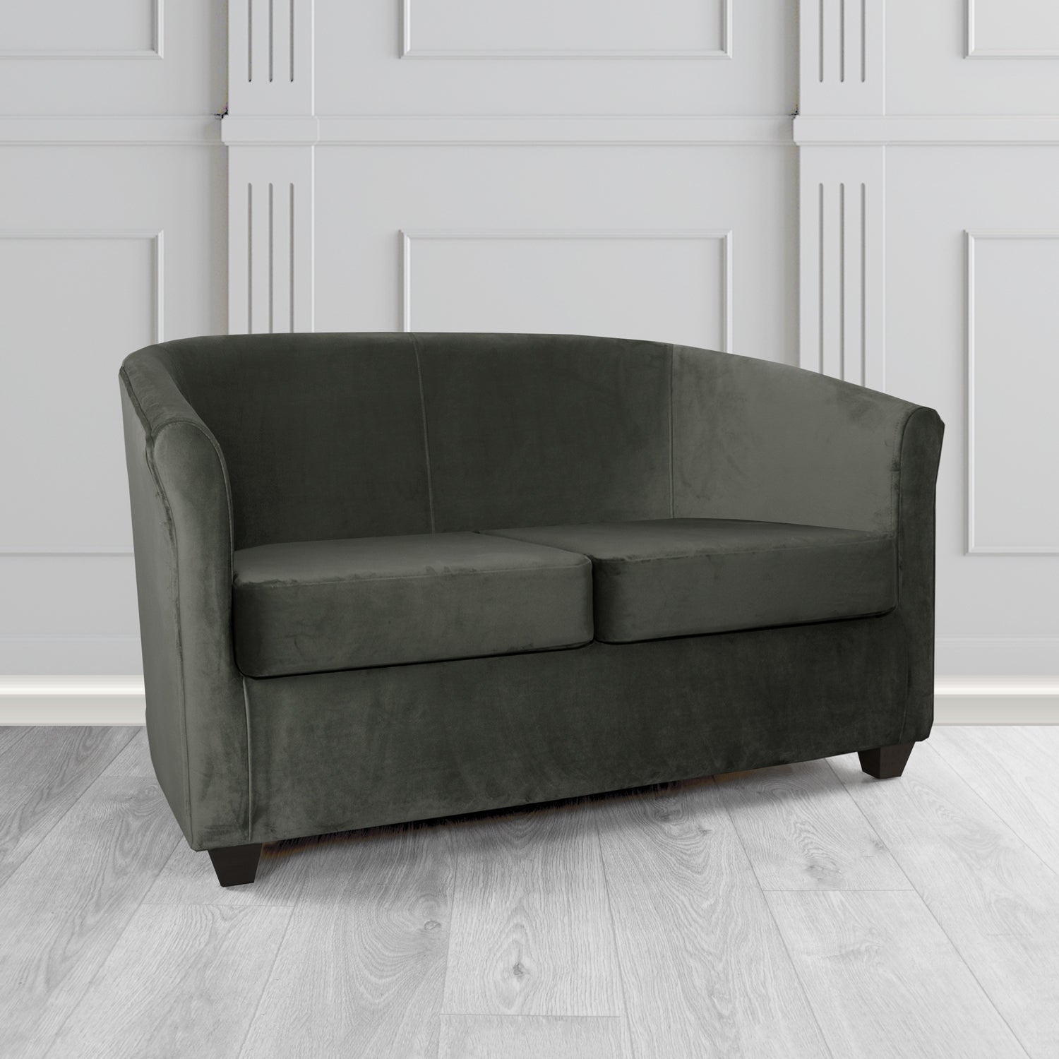 Cannes 2 Seater Tub Sofa in Sapore Crib 5 Velvet Fabric