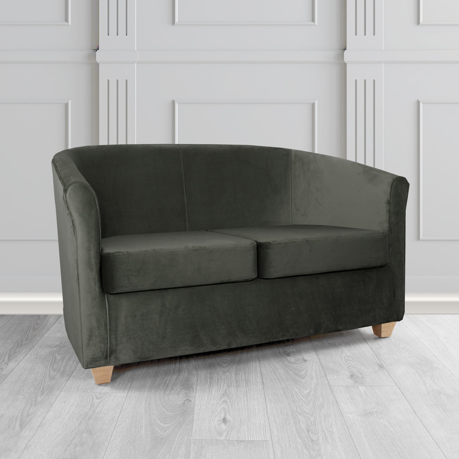 Cannes 2 Seater Tub Sofa in Sapore Crib 5 Velvet Fabric