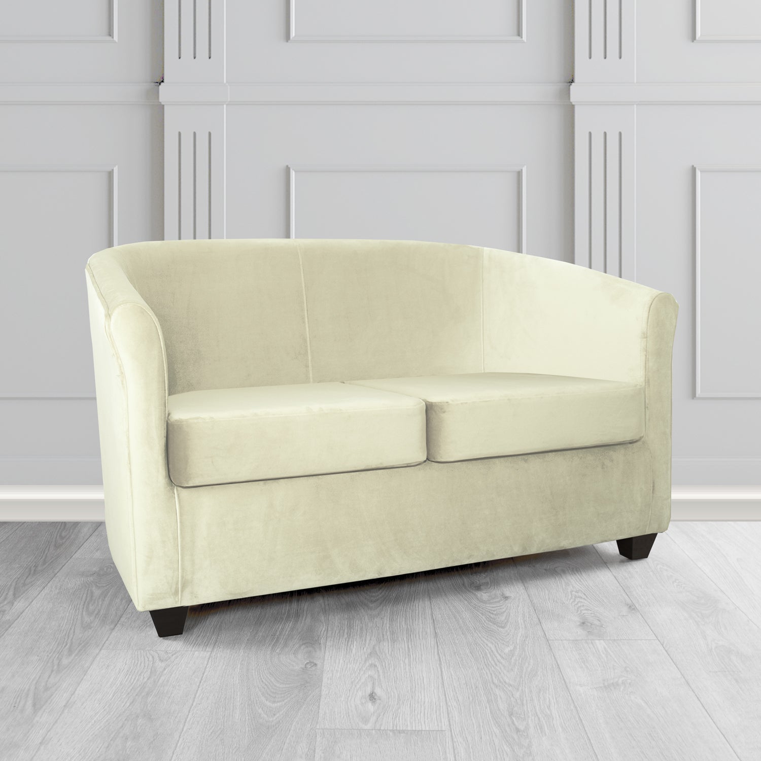 Cannes 2 Seater Tub Sofa in Sapore Crib 5 Velvet Fabric