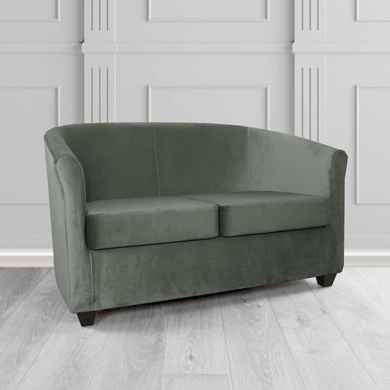 Cannes 2 Seater Tub Sofa in Sapore Crib 5 Velvet Fabric