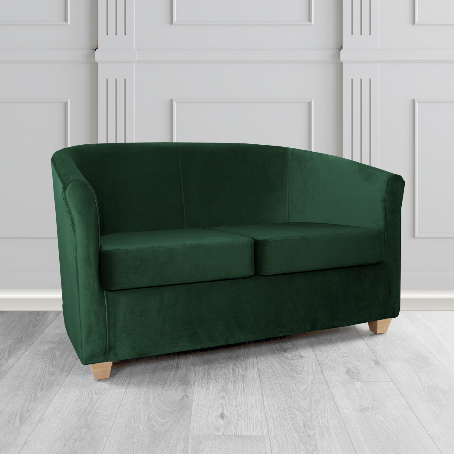 Cannes 2 Seater Tub Sofa in Sapore Crib 5 Velvet Fabric