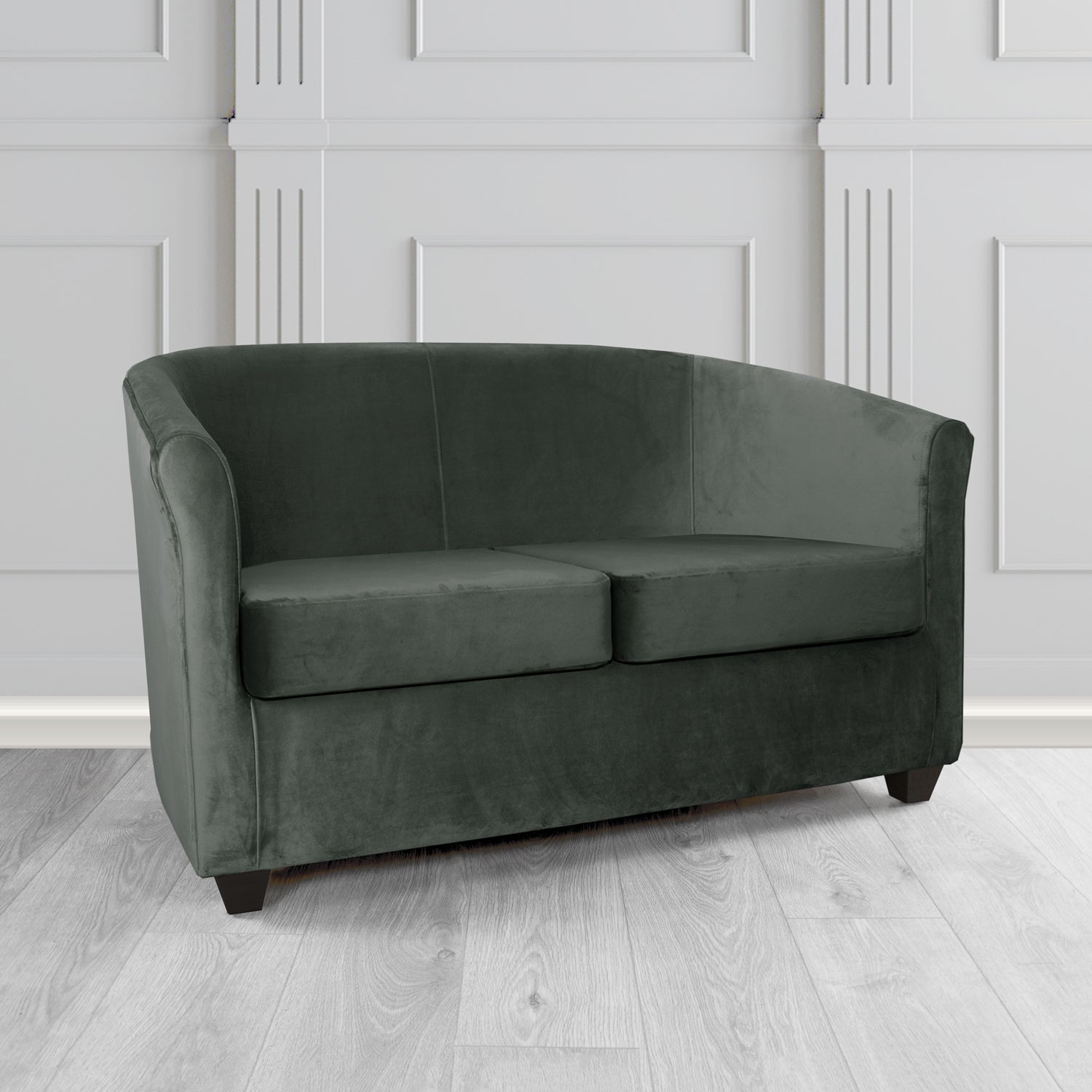Cannes 2 Seater Tub Sofa in Sapore Crib 5 Velvet Fabric