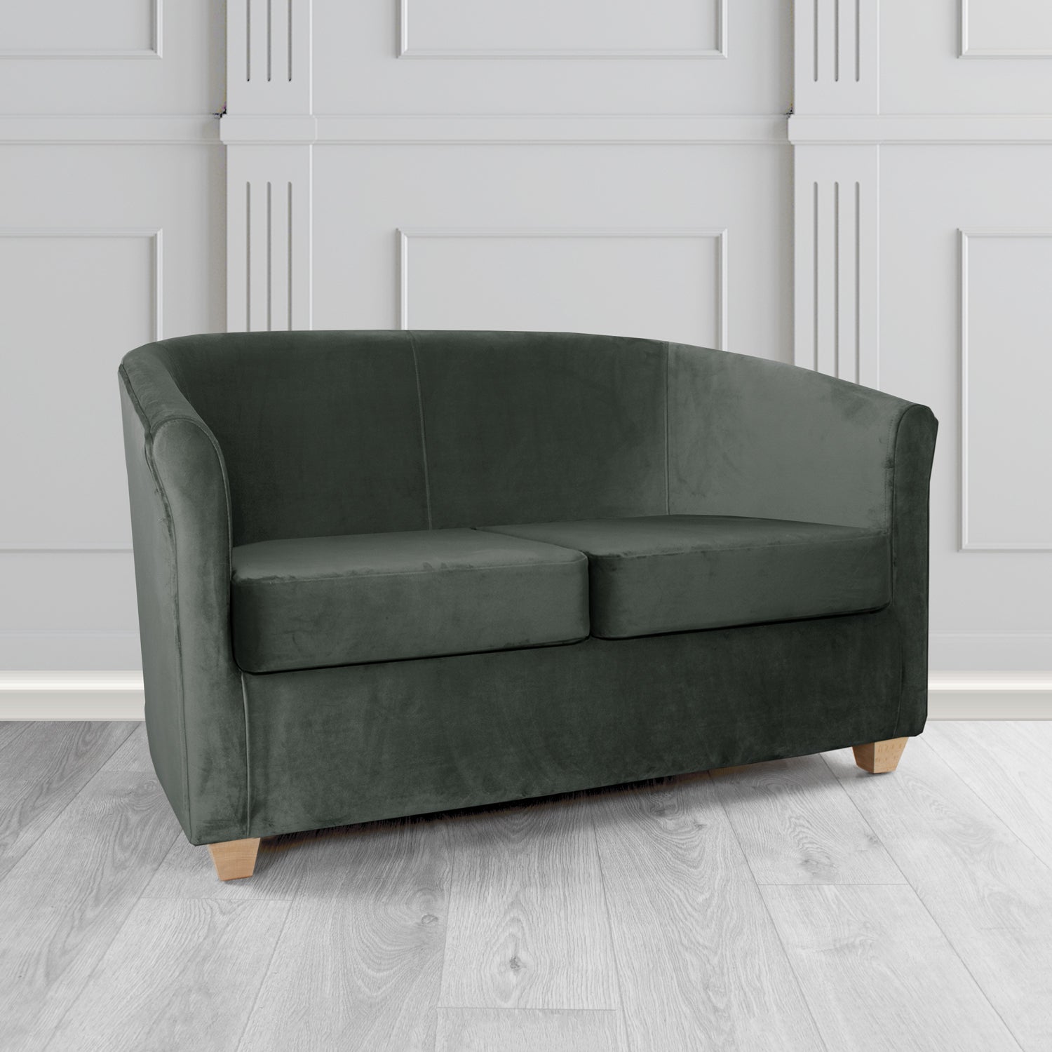 Cannes 2 Seater Tub Sofa in Sapore Crib 5 Velvet Fabric