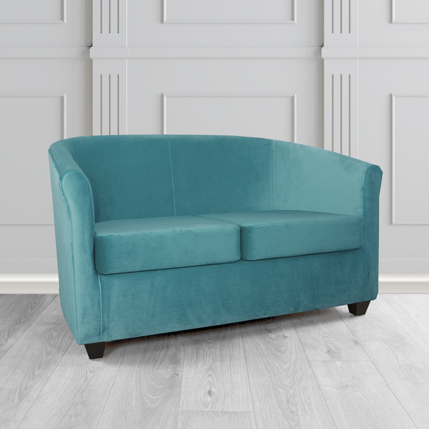 Cannes 2 Seater Tub Sofa in Sapore Crib 5 Velvet Fabric