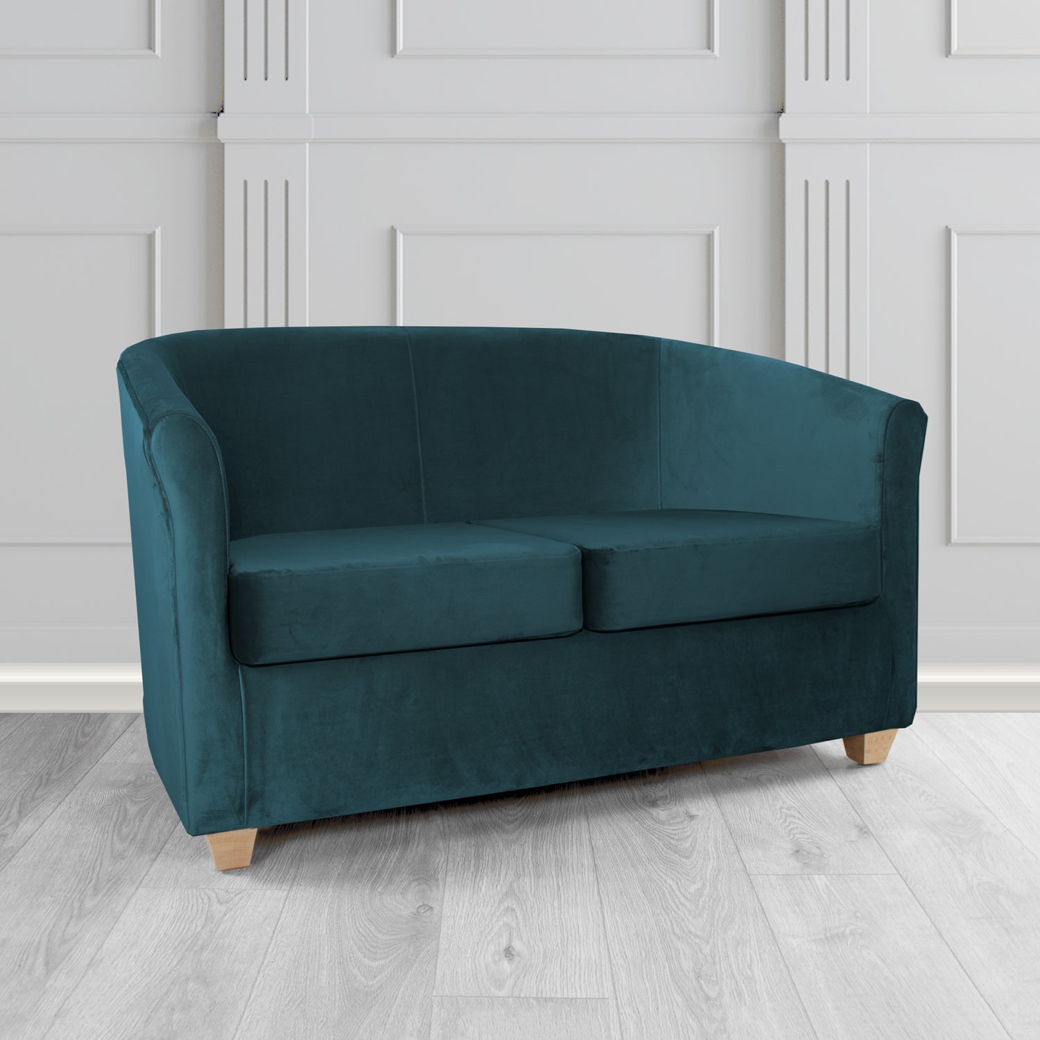Cannes 2 Seater Tub Sofa in Sapore Crib 5 Velvet Fabric