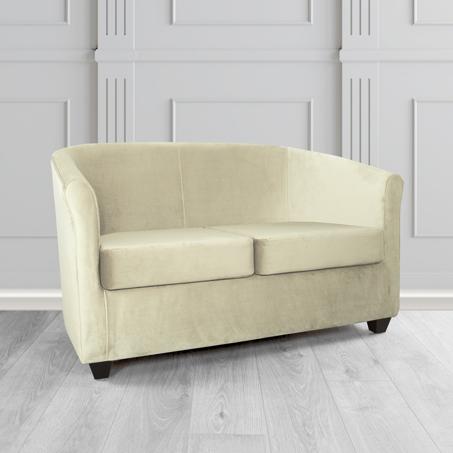 Cannes 2 Seater Tub Sofa in Sapore Crib 5 Velvet Fabric