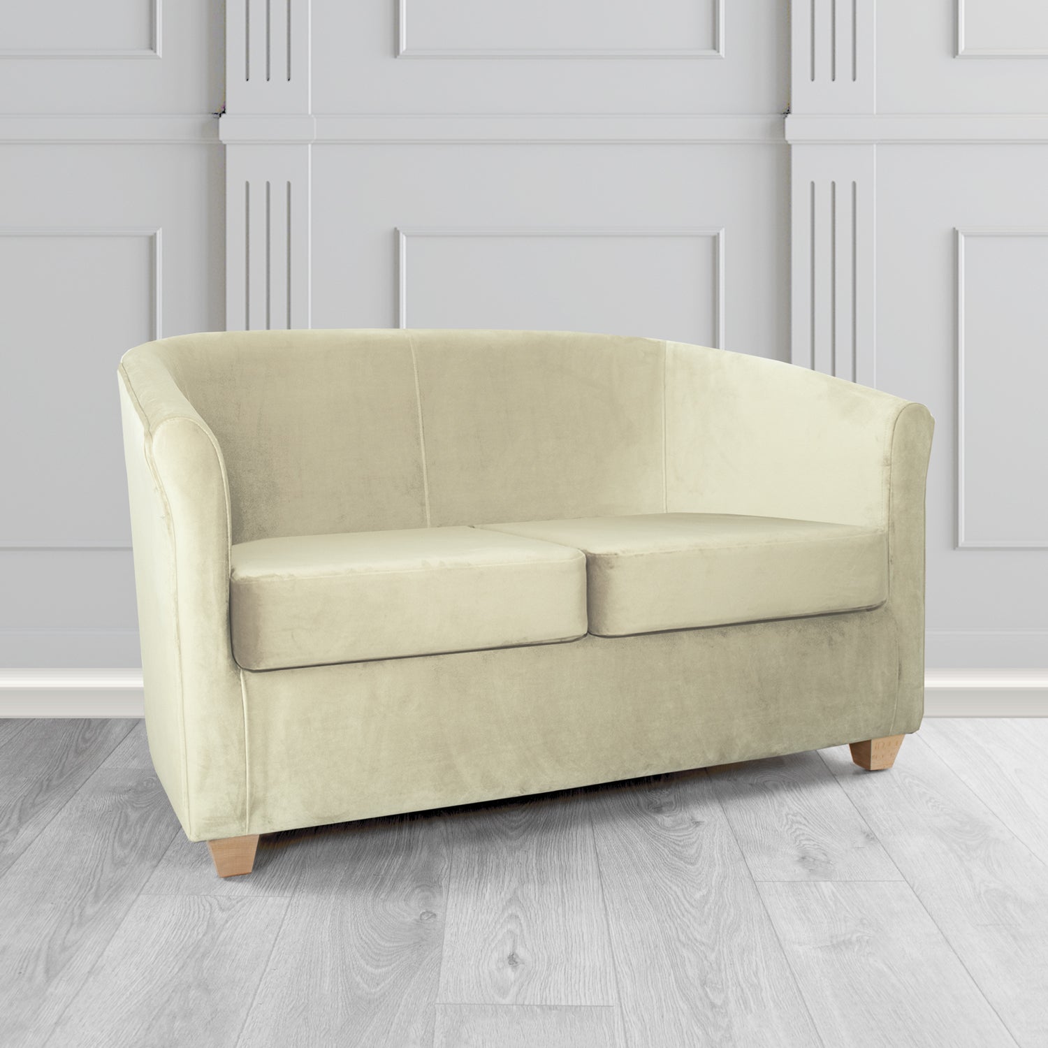 Cannes 2 Seater Tub Sofa in Sapore Crib 5 Velvet Fabric