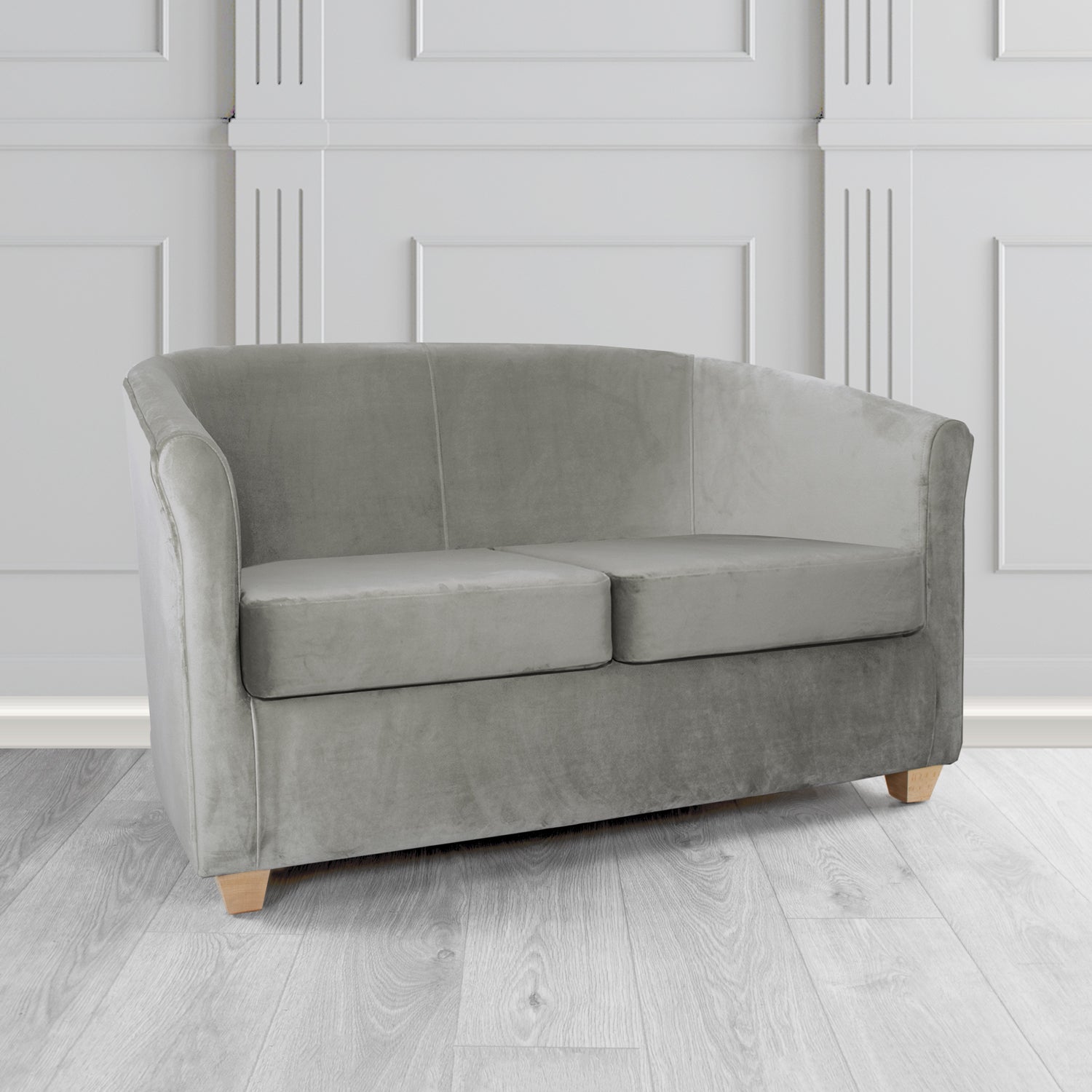 Cannes 2 Seater Tub Sofa in Sapore Crib 5 Velvet Fabric
