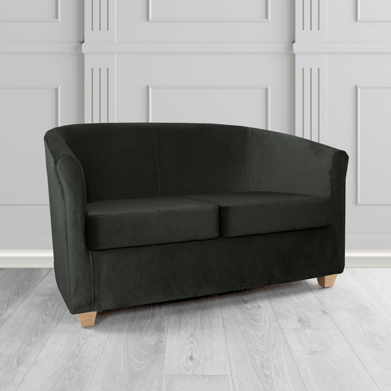 Cannes 2 Seater Tub Sofa in Sapore Crib 5 Velvet Fabric