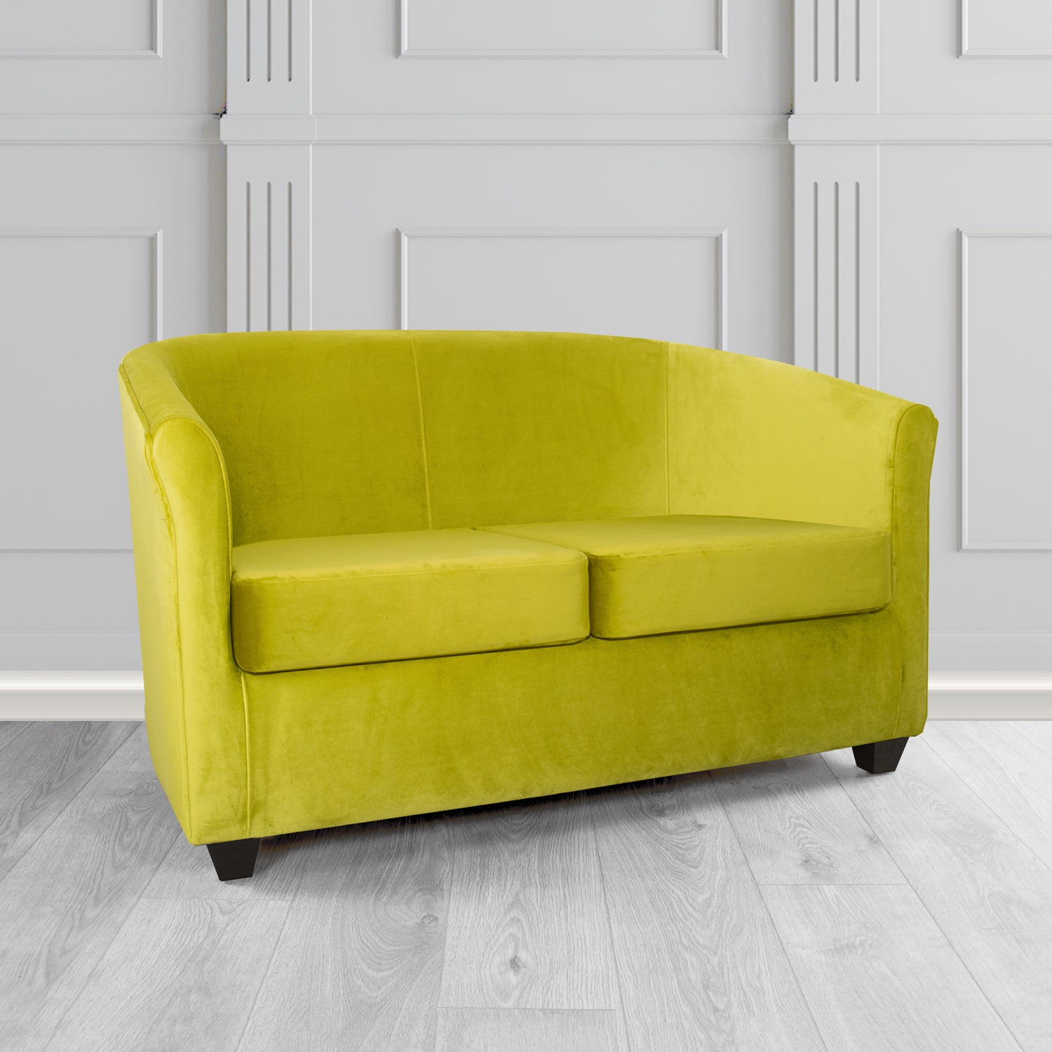 Cannes 2 Seater Tub Sofa in Sapore Crib 5 Velvet Fabric