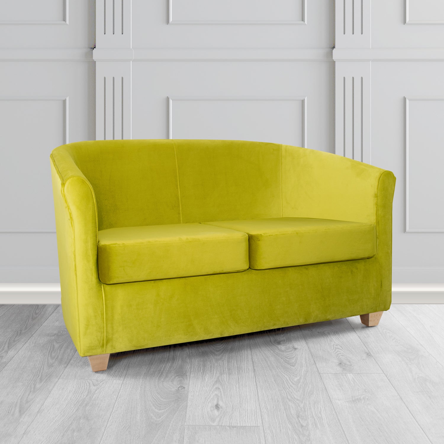 Cannes 2 Seater Tub Sofa in Sapore Crib 5 Velvet Fabric