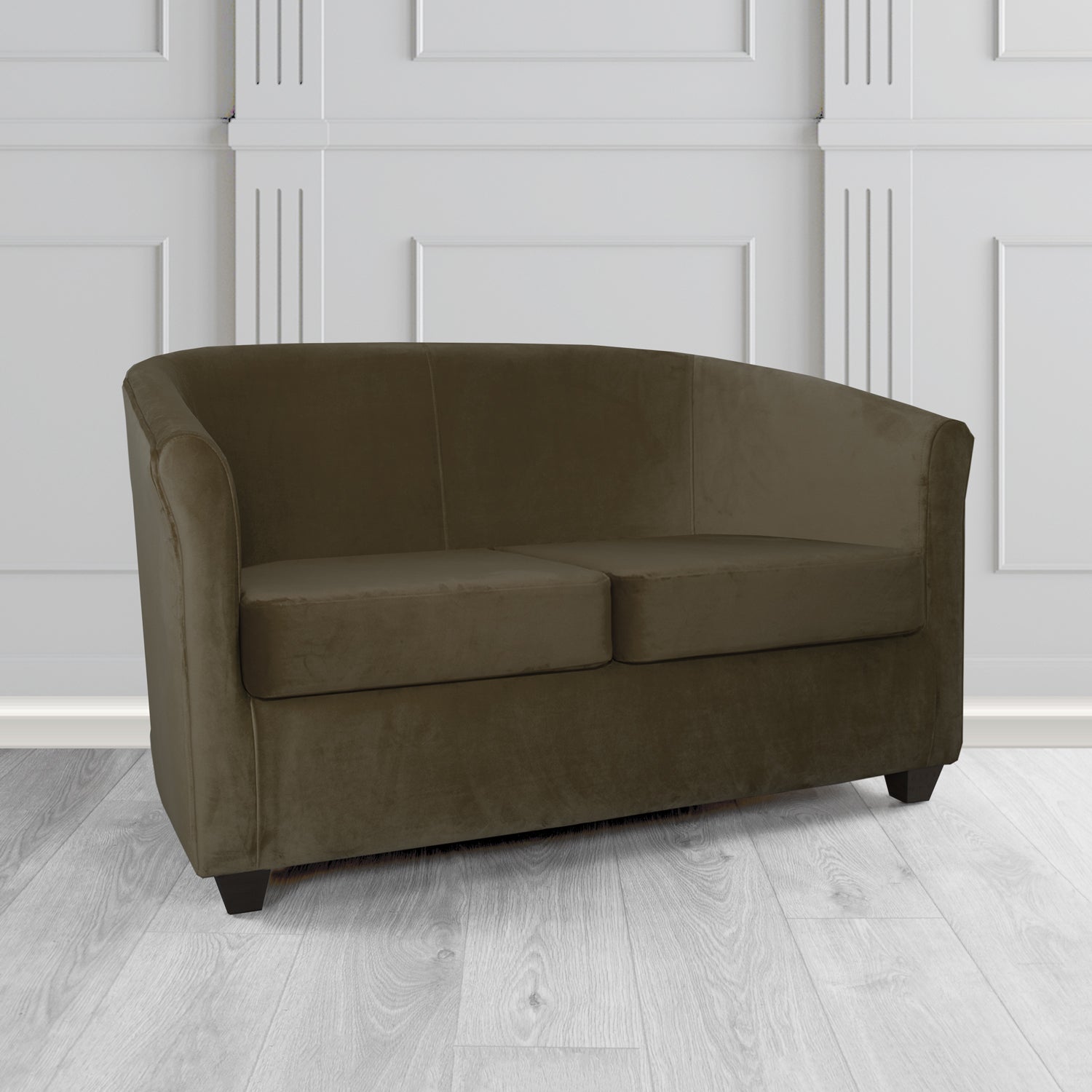 Cannes 2 Seater Tub Sofa in Sapore Crib 5 Velvet Fabric