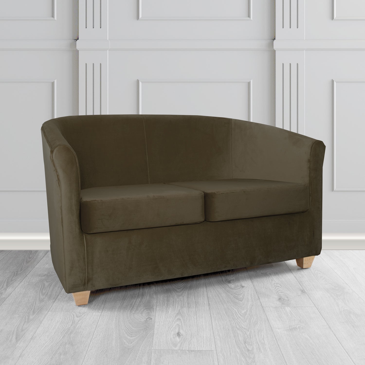 Cannes 2 Seater Tub Sofa in Sapore Crib 5 Velvet Fabric