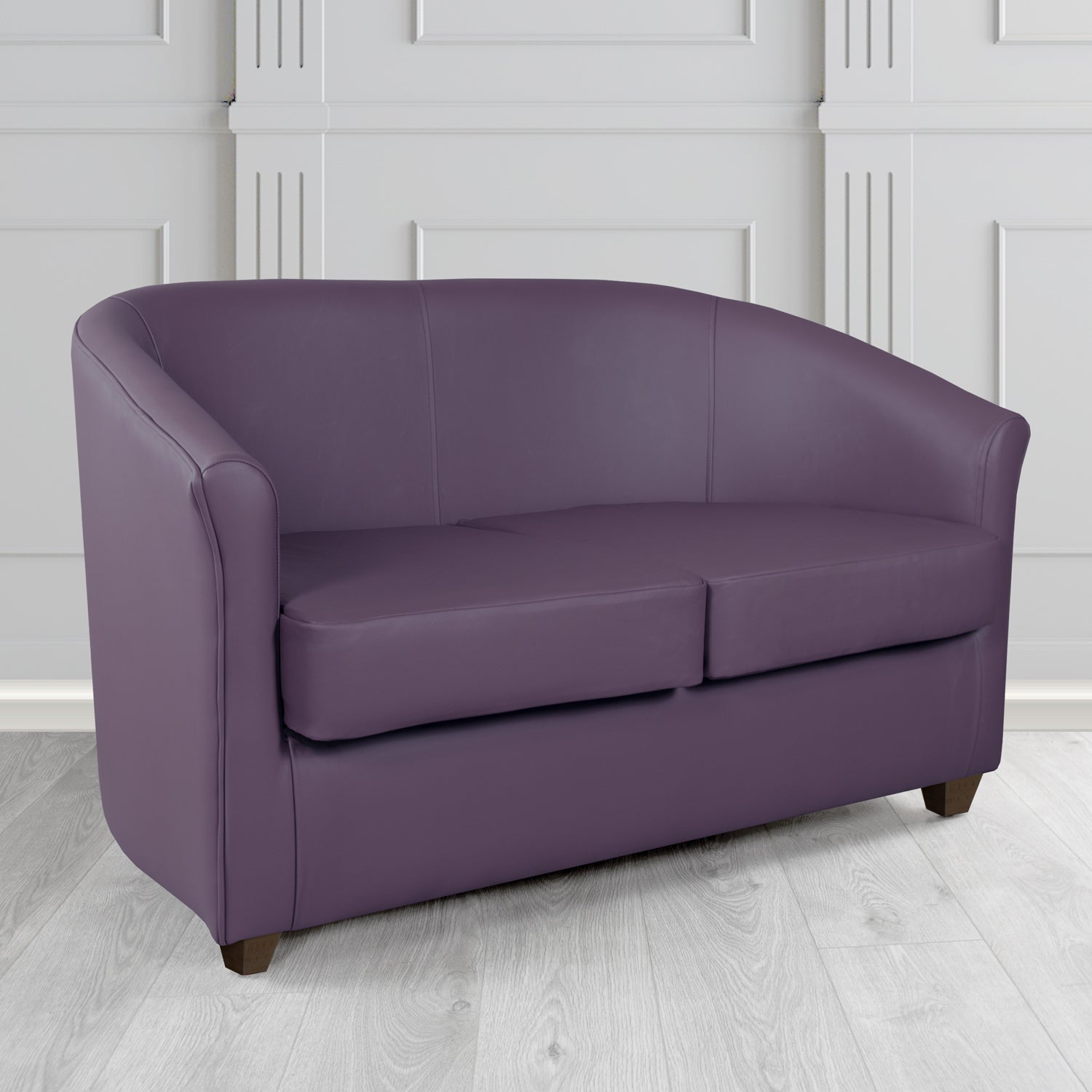 Cannes 2 Seater Tub Sofa in Shelly Crib 5 Genuine Leather