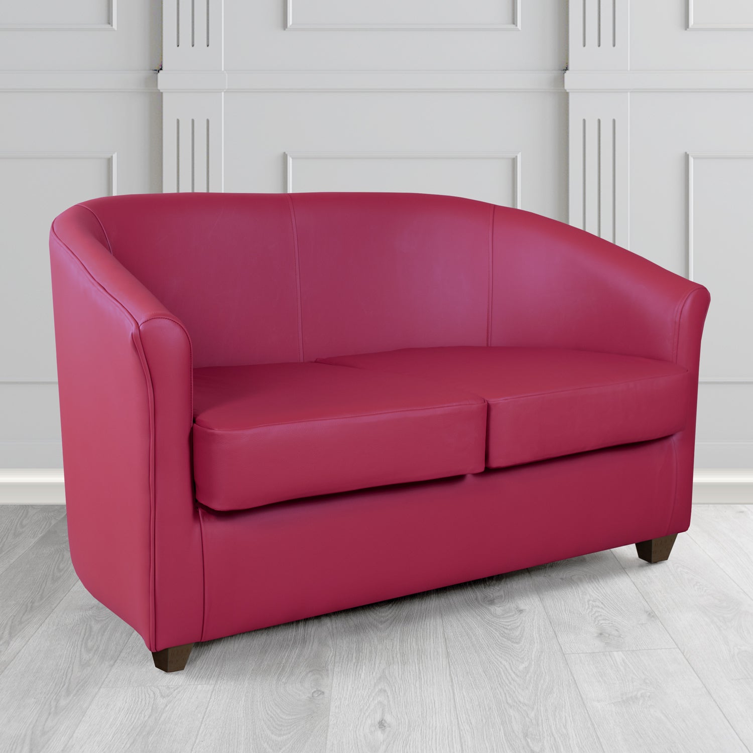 Cannes 2 Seater Tub Sofa in Shelly Crib 5 Genuine Leather