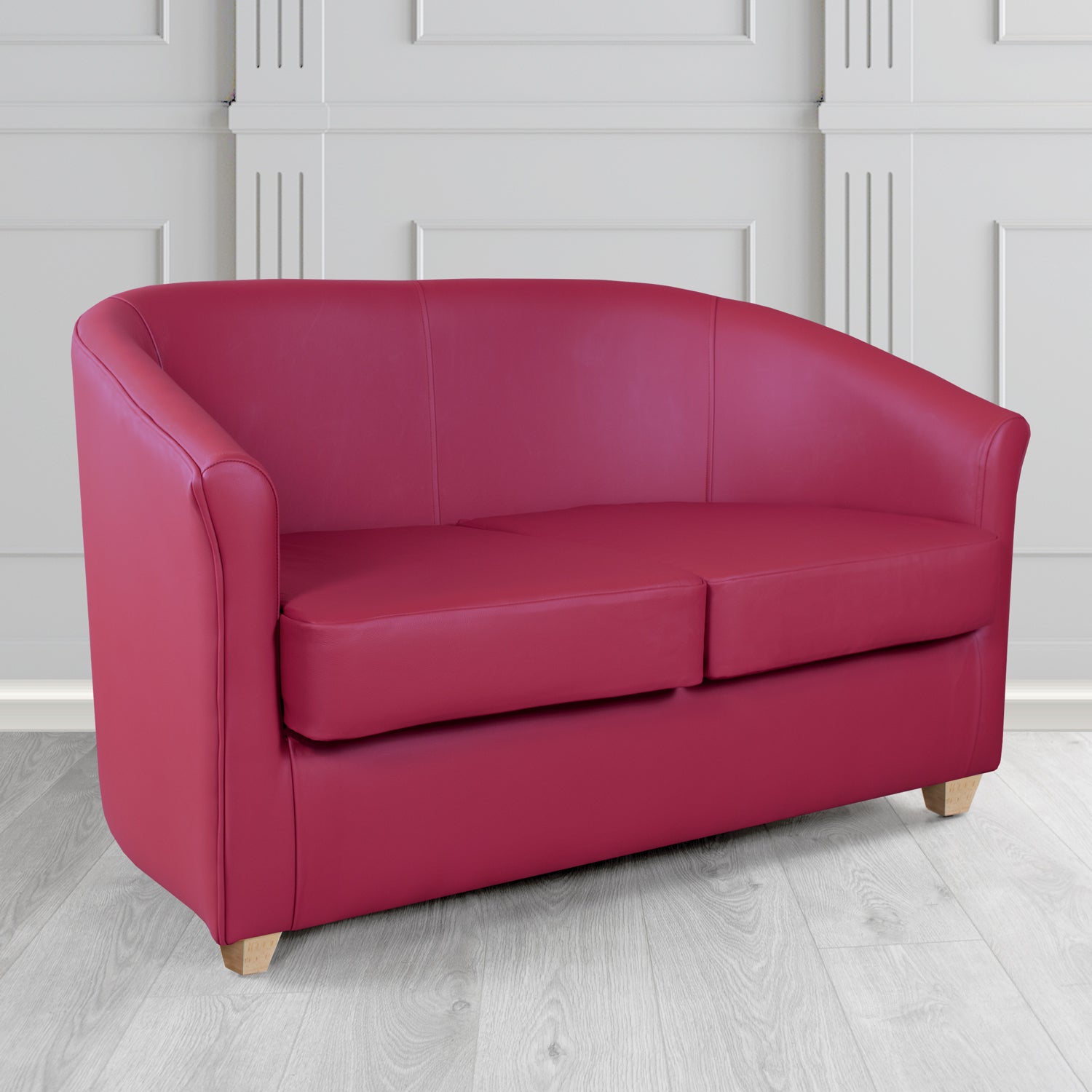 Cannes 2 Seater Tub Sofa in Shelly Crib 5 Genuine Leather