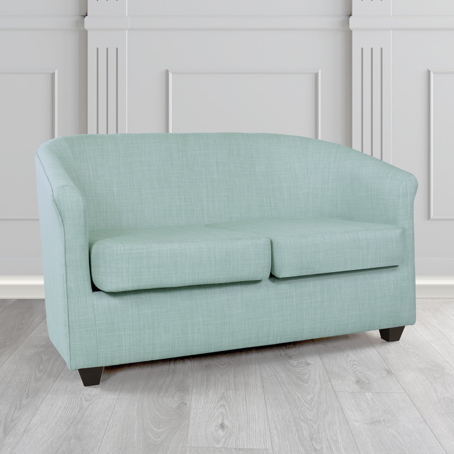 Cannes 2 Seater Tub Sofa in Charles Linen Fabric
