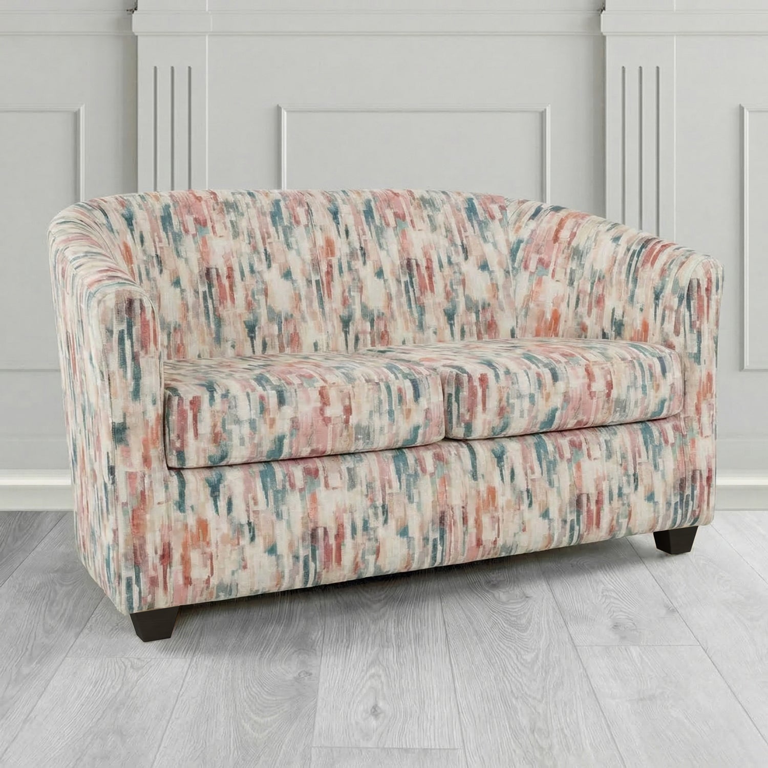 Cannes 2 Seater Tub Sofa in Fryett's Aura Abstract Pattern Fabric