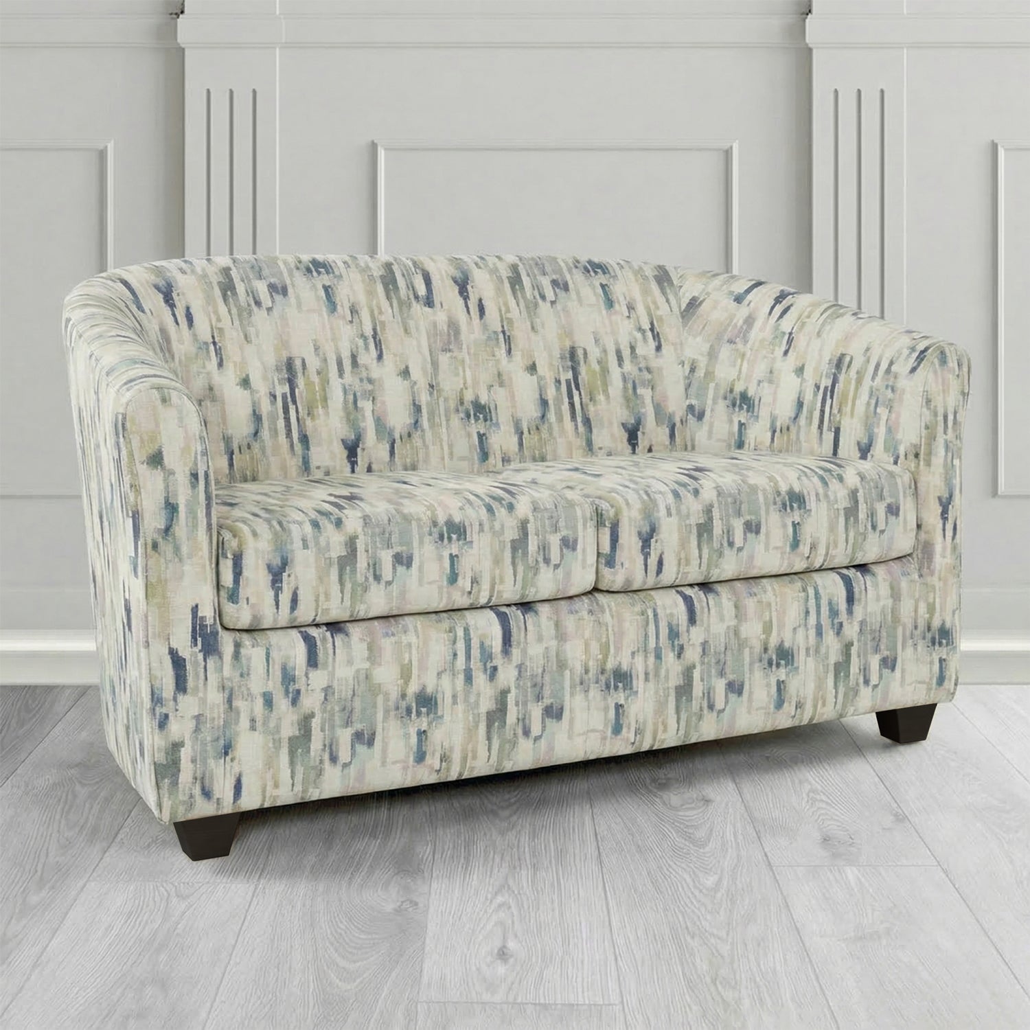 Cannes 2 Seater Tub Sofa in Fryett's Aura Abstract Pattern Fabric