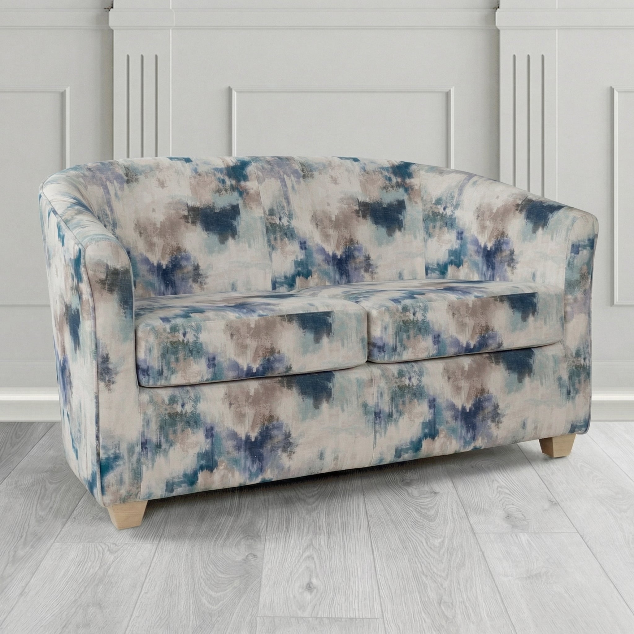 Cannes 2 Seater Tub Sofa in Fryett's Kala Abstract Fabric