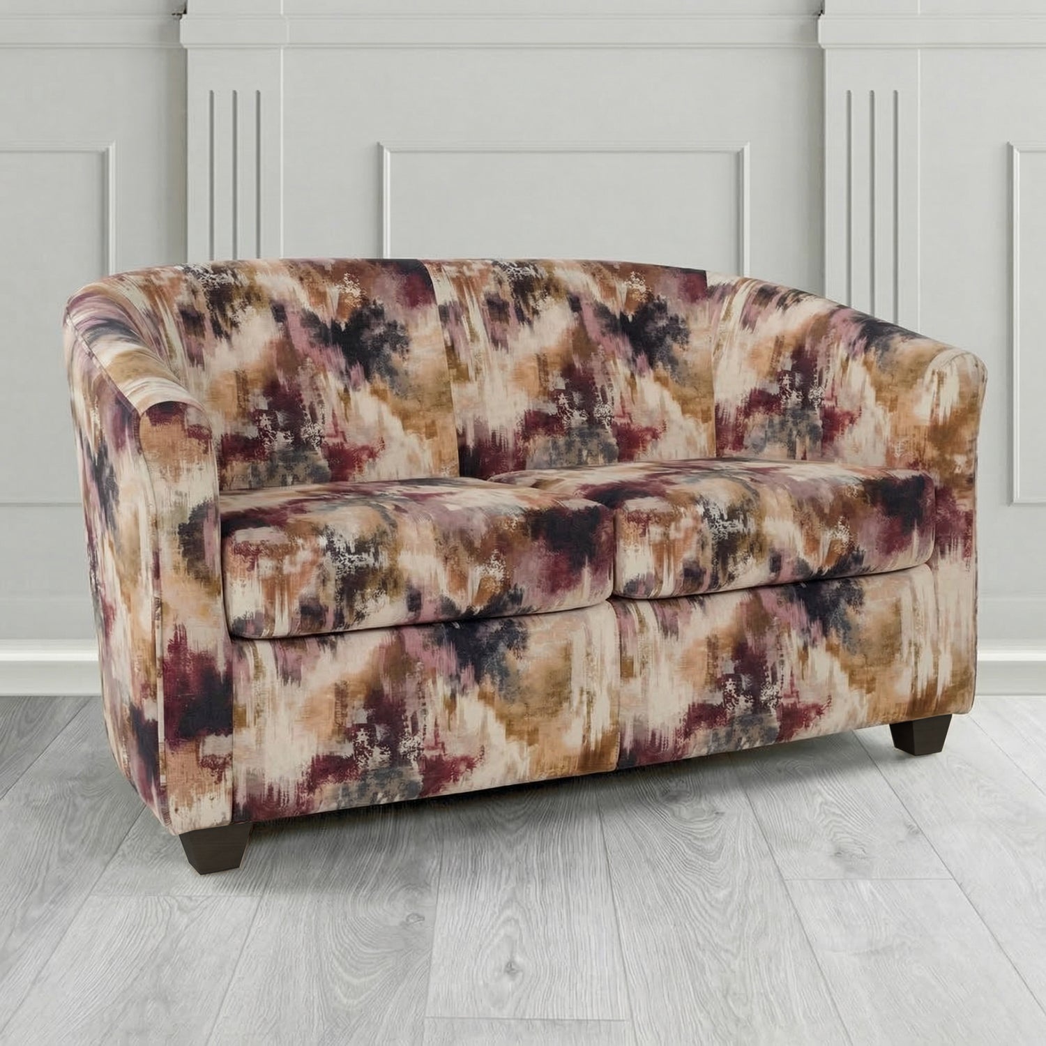 Cannes 2 Seater Tub Sofa in Fryett's Kala Abstract Fabric