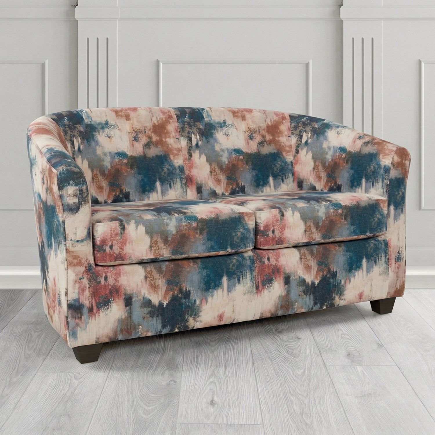 Cannes 2 Seater Tub Sofa in Fryett's Kala Abstract Fabric