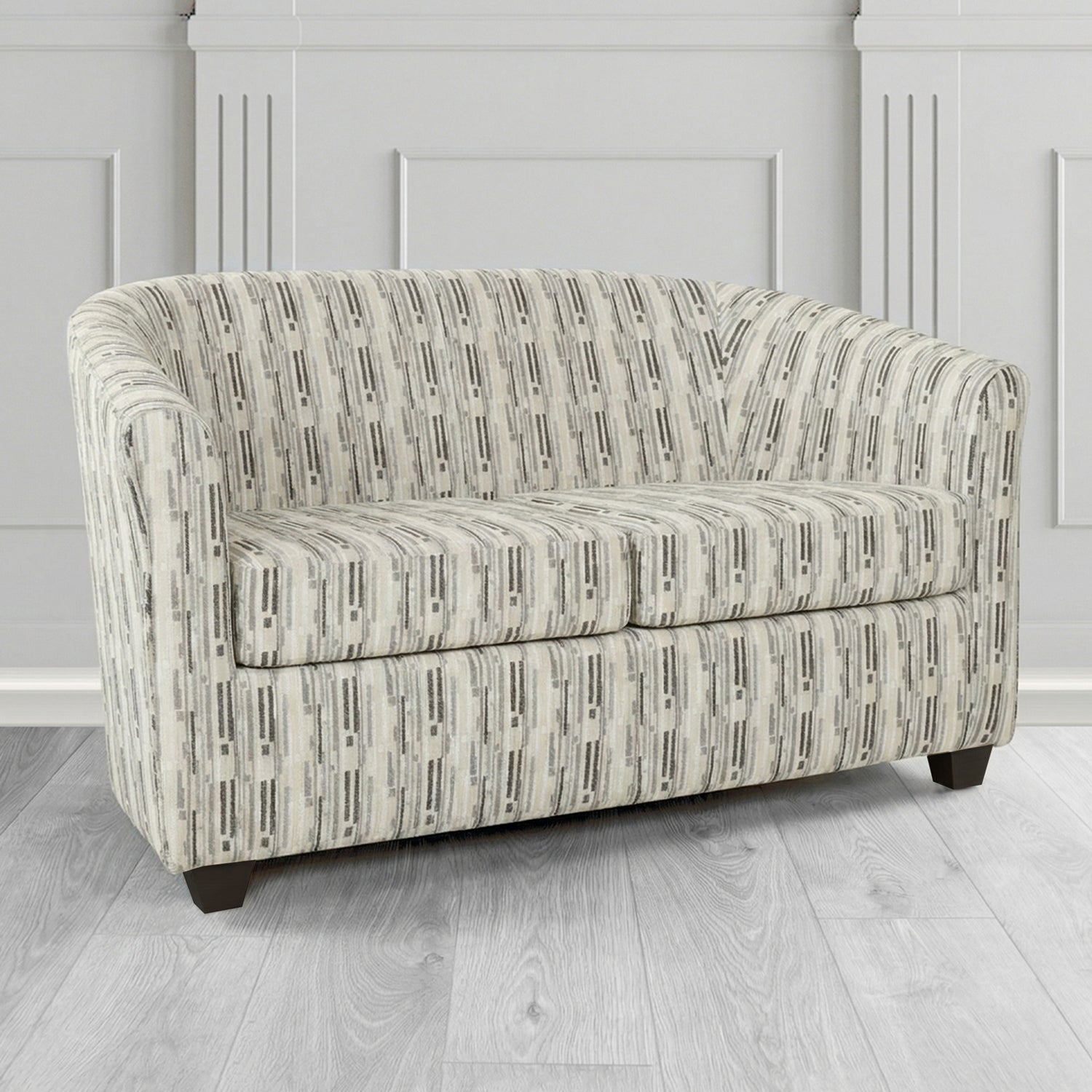 Cannes 2 Seater Tub Sofa in Fryett's Santos Stripe Fabric