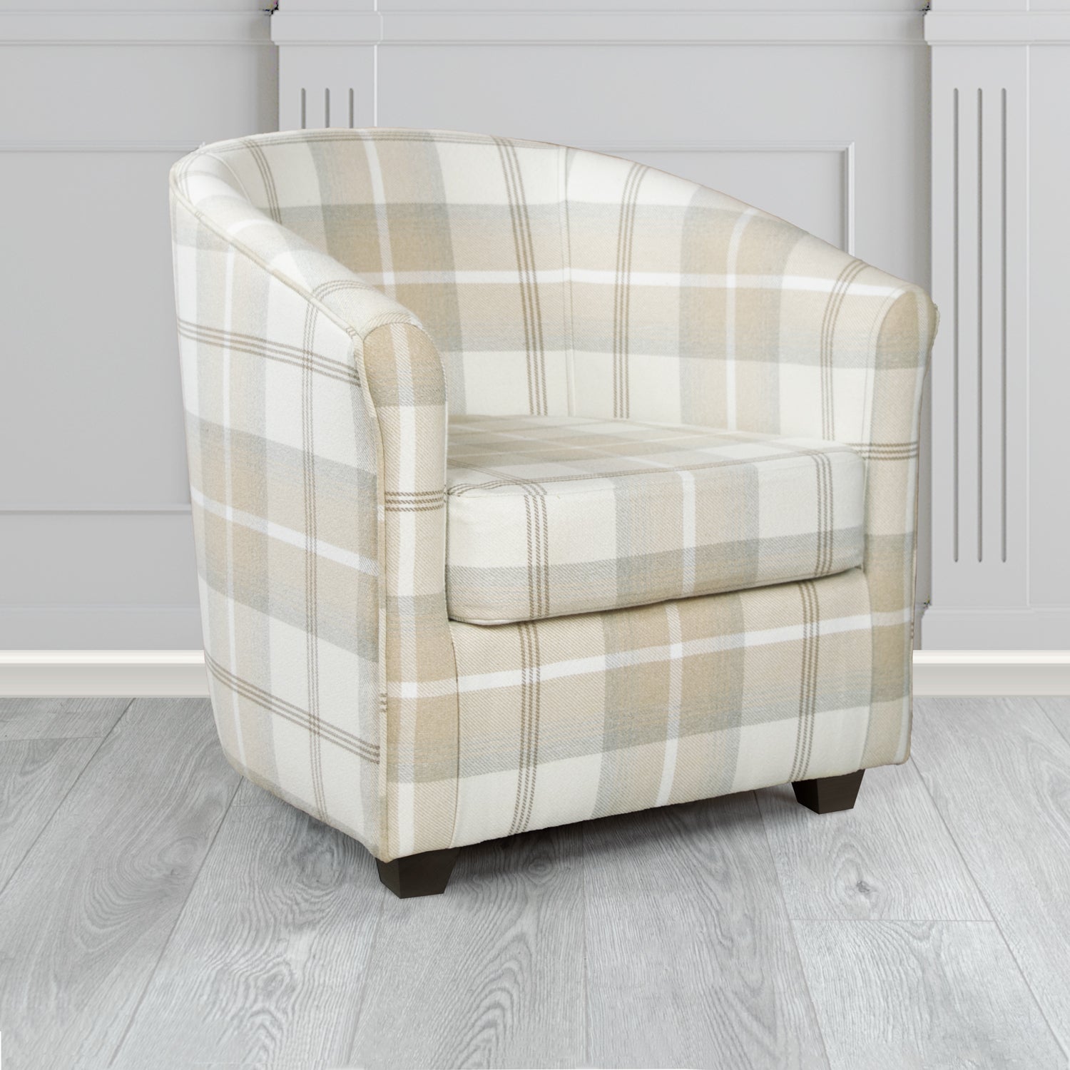Cannes Tub Chair in Balmoral Tartan Fabric