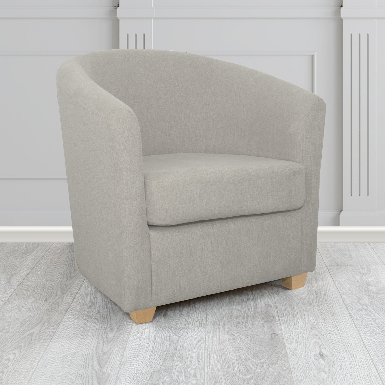 Cannes Tub Chair in Black Edition Enna Crib 5 Plain Textured Fabric