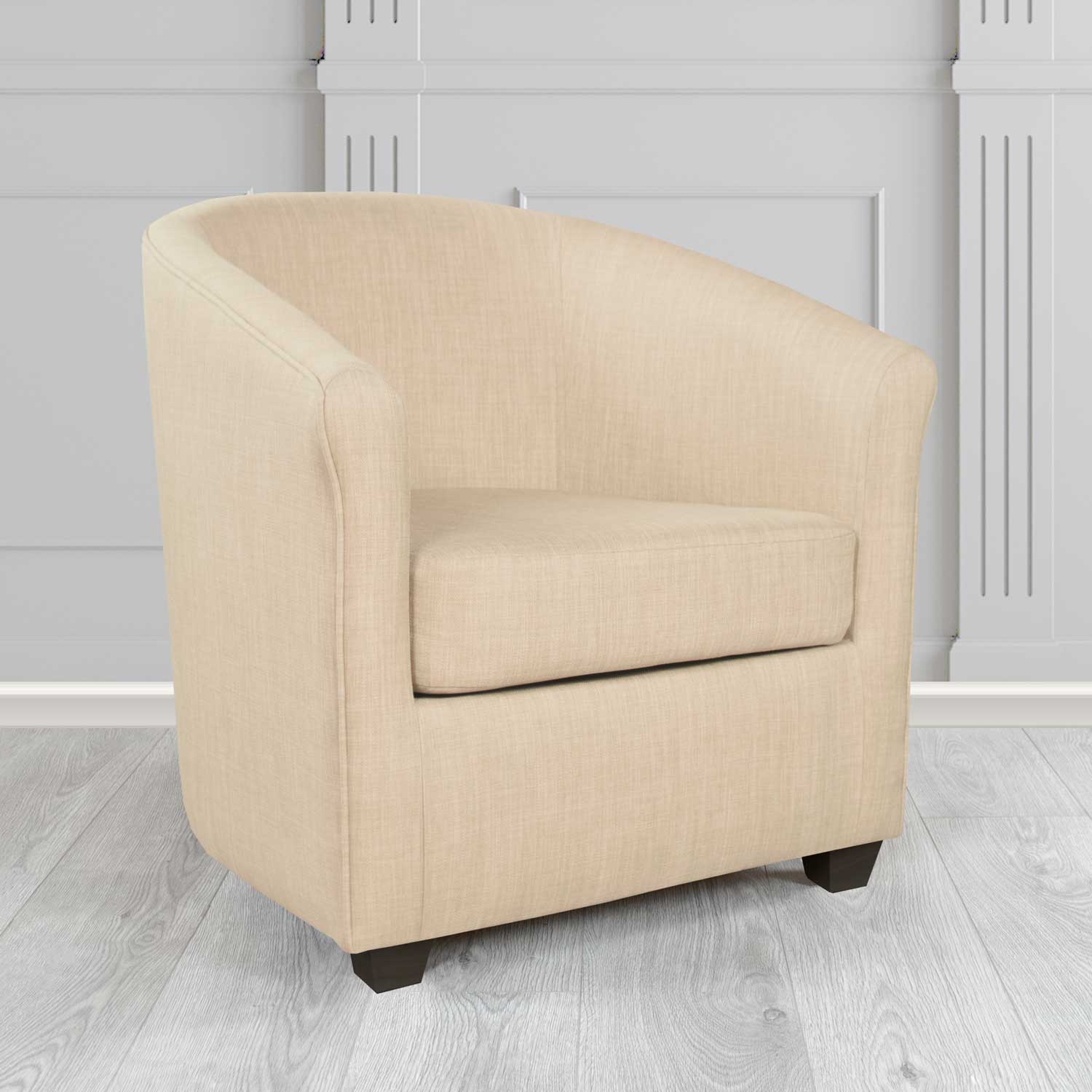 Cannes Tub Chair in Charles Plain Linen Fabric