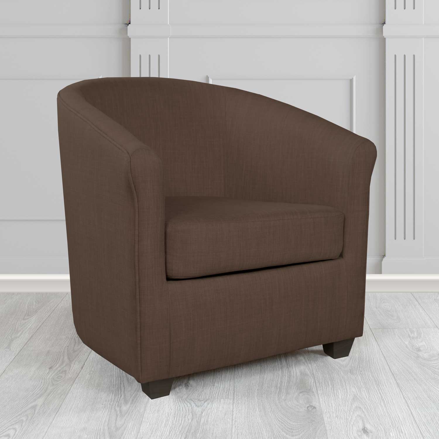 Cannes Tub Chair in Charles Plain Linen Fabric