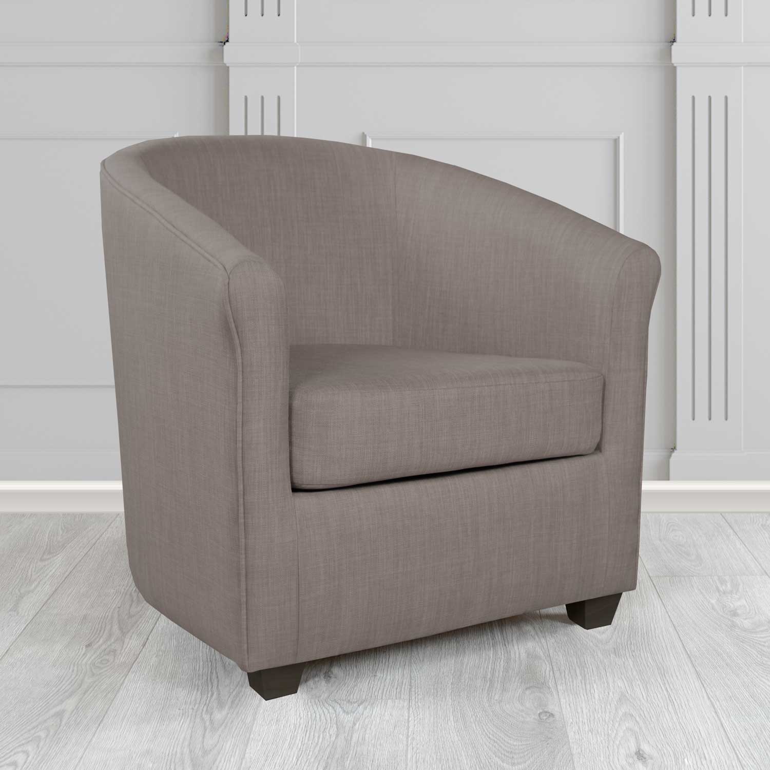 Cannes Tub Chair in Charles Plain Linen Fabric