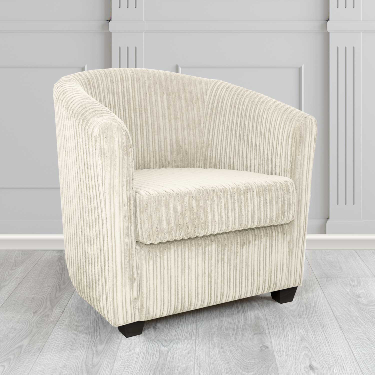 Cannes Tub Chair in Conway Plain Texture Fabric - The Tub Chair Shop