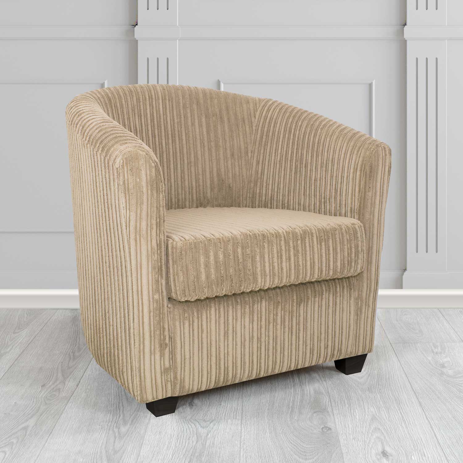 Cannes Tub Chair in Conway Plain Texture Fabric - The Tub Chair Shop