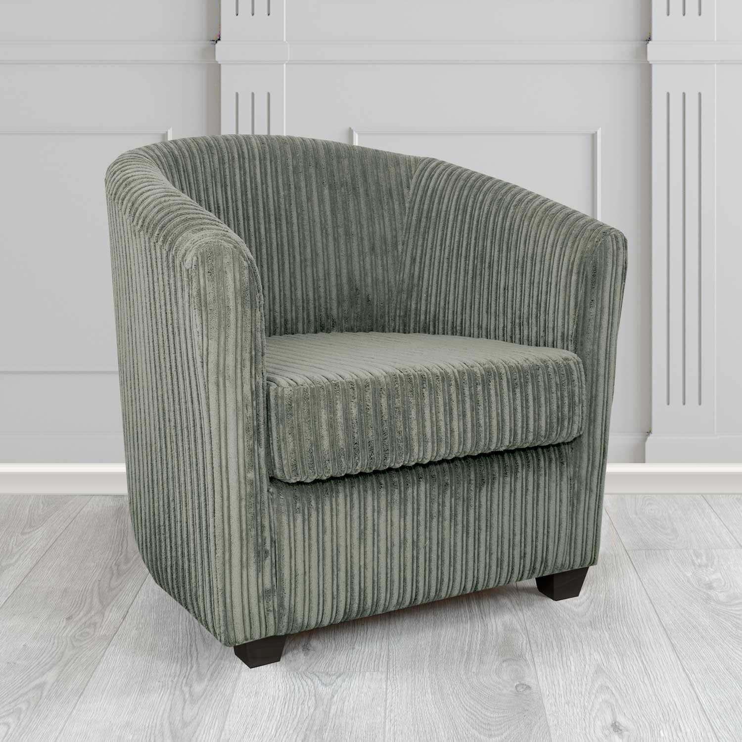 Cannes Tub Chair in Conway Plain Textured Fabric