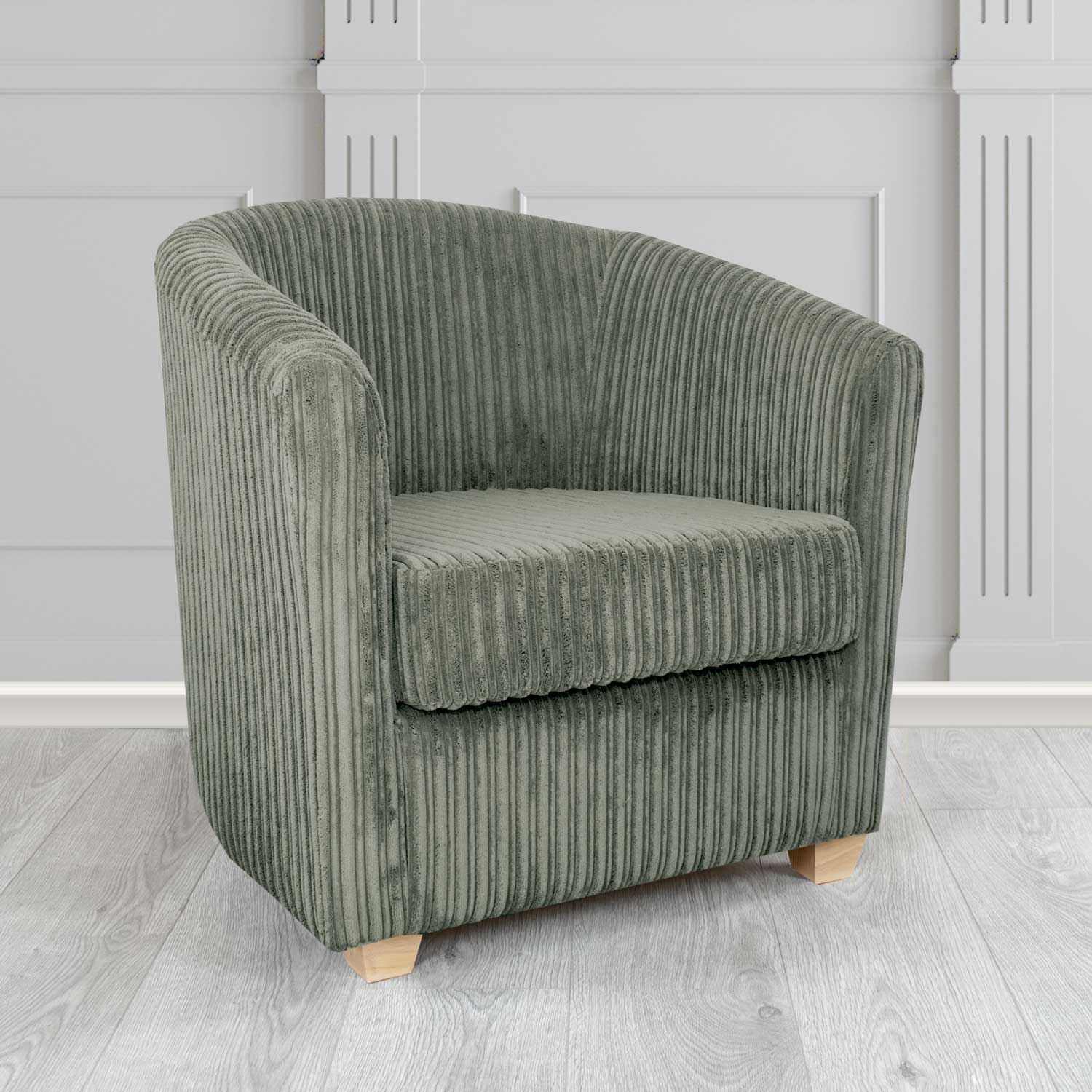 Cannes Tub Chair in Conway Plain Textured Fabric