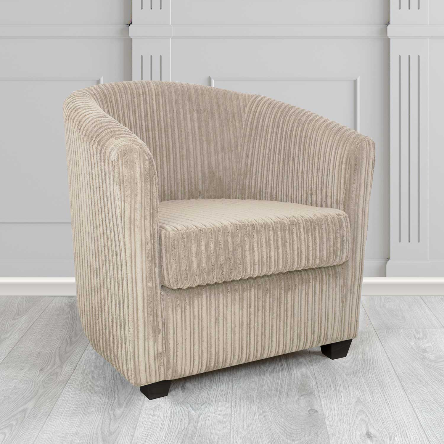 Cannes Tub Chair in Conway Plain Textured Fabric