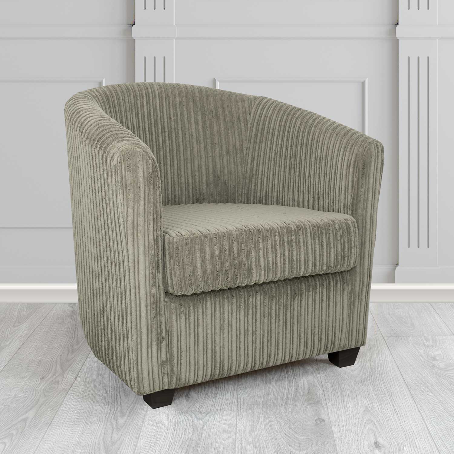 Cannes Tub Chair in Conway Plain Textured Fabric