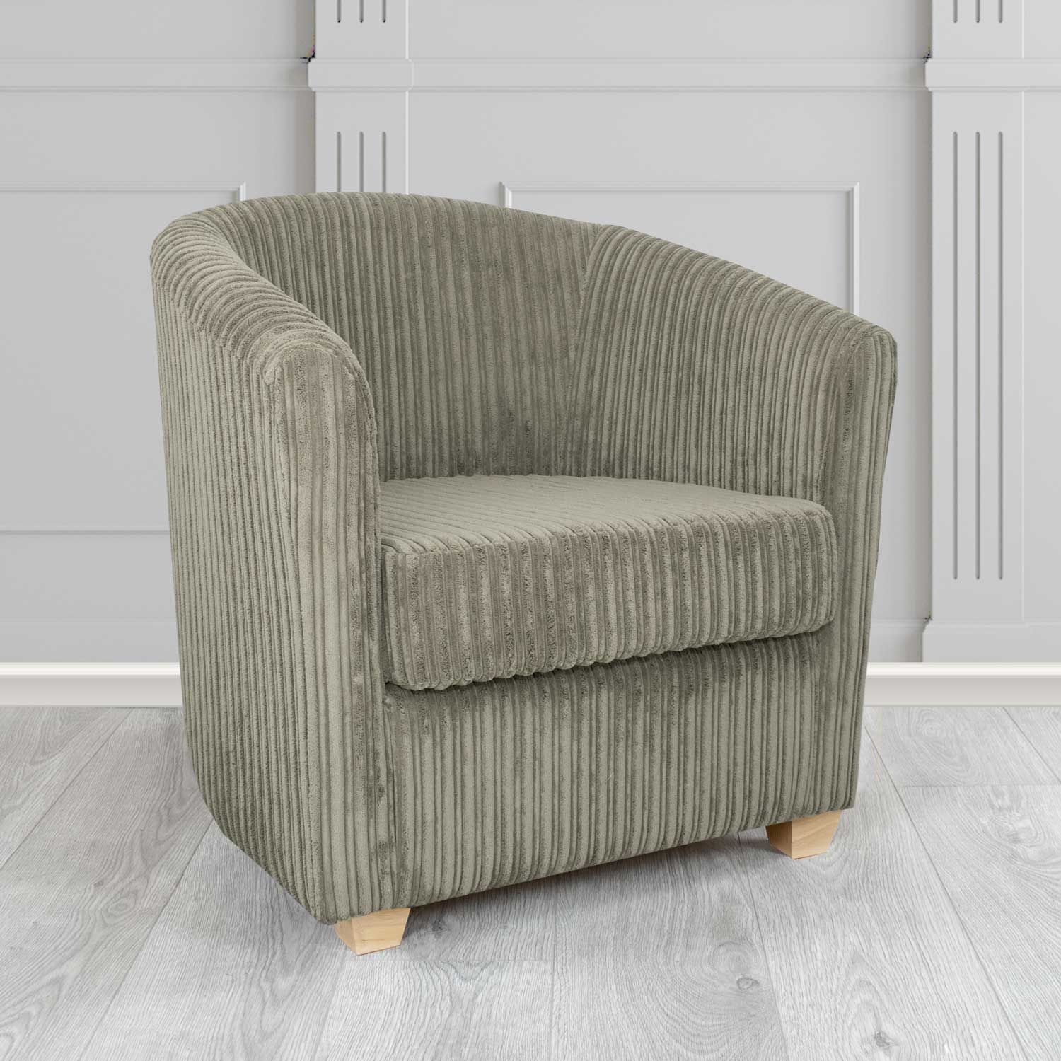 Cannes Tub Chair in Conway Plain Textured Fabric
