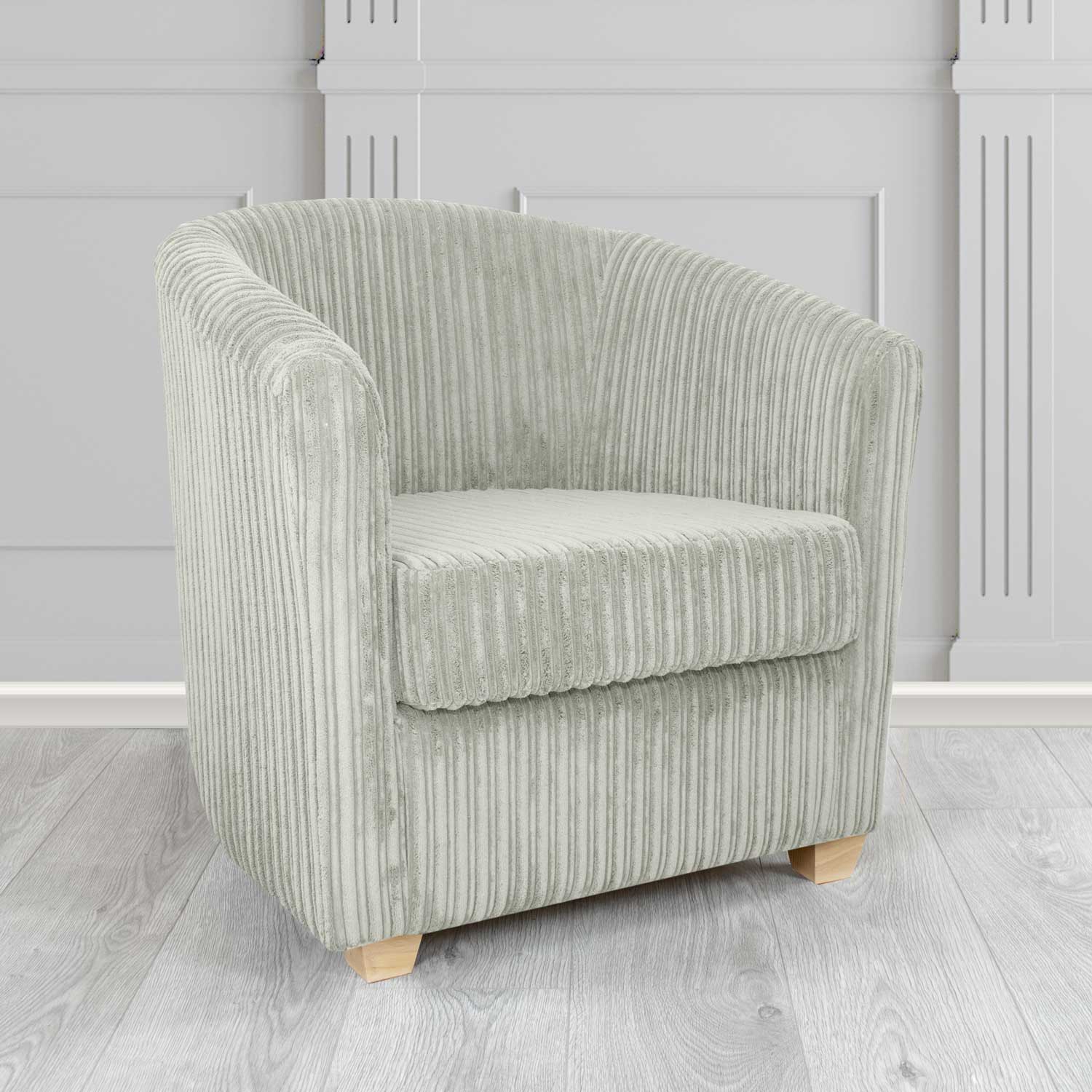 Cannes Tub Chair in Conway Plain Textured Fabric