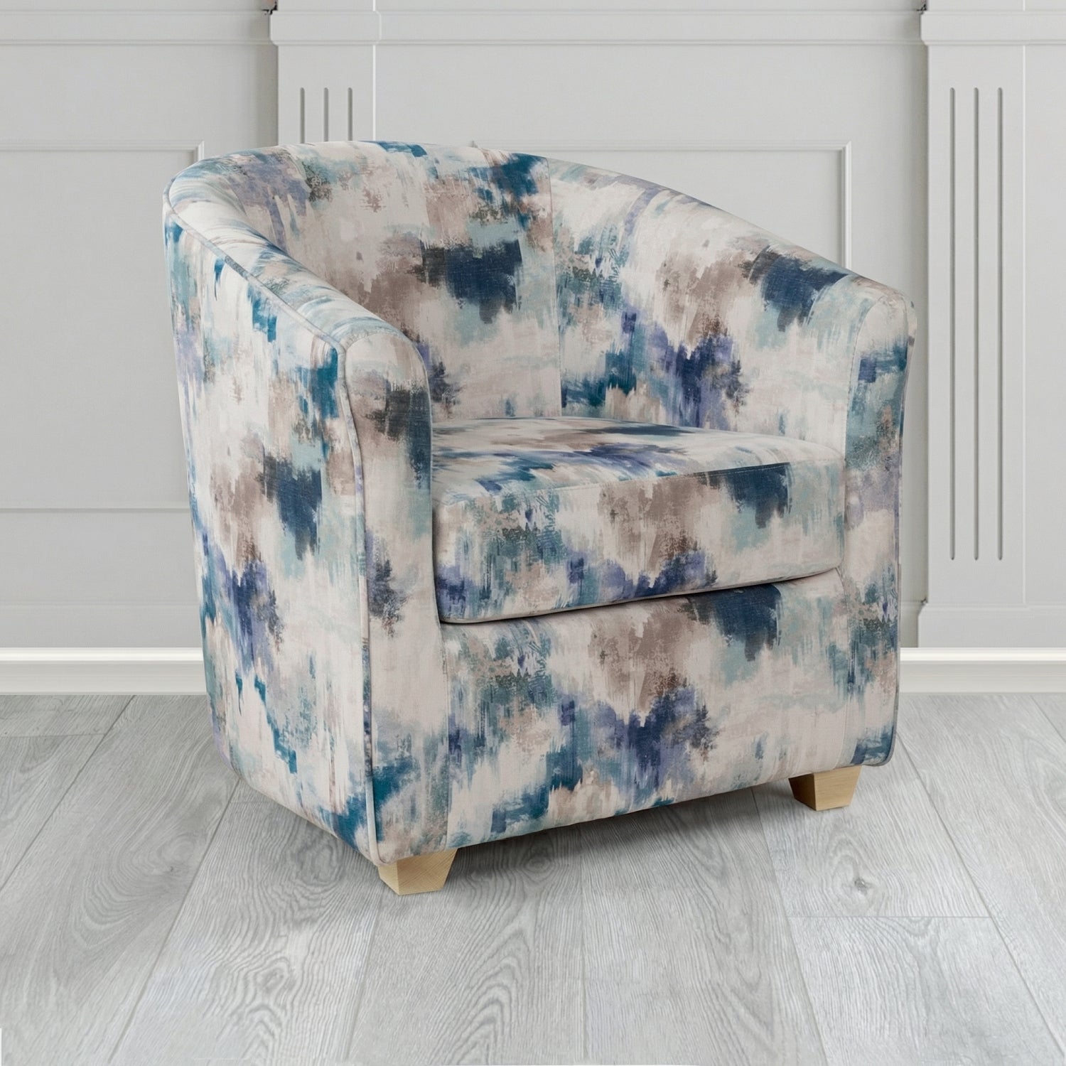 Cannes Tub Chair in Fryett's Kala Abstract Fabric