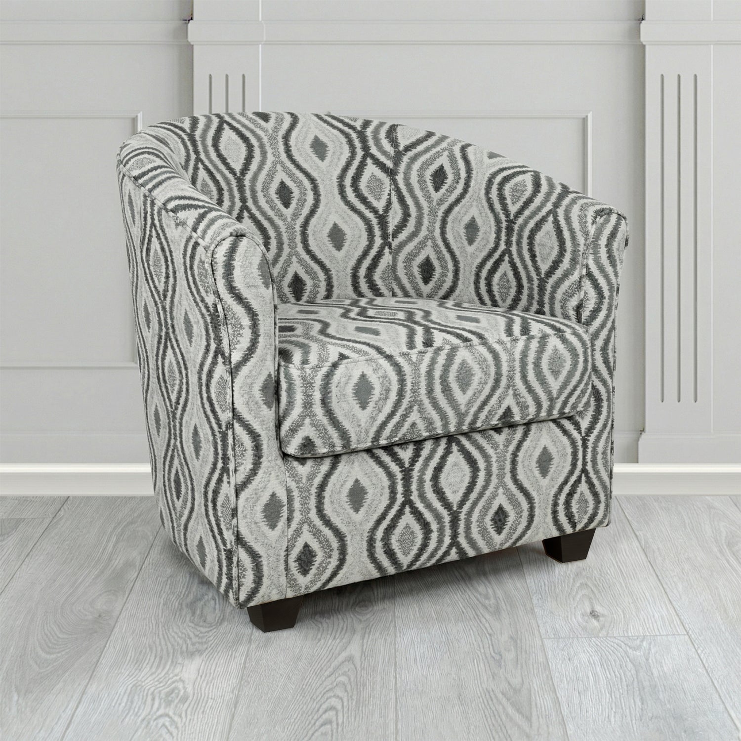 Cannes Tub Chair in Fryett's Verrusio Geometric Fabric