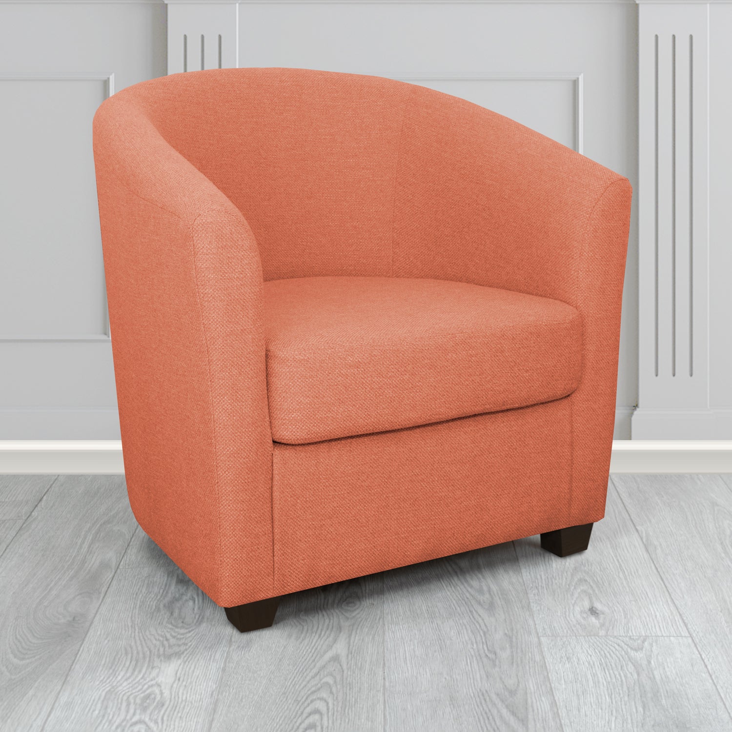 Cannes Tub Chair in Garda Plain Flatweave Fabric
