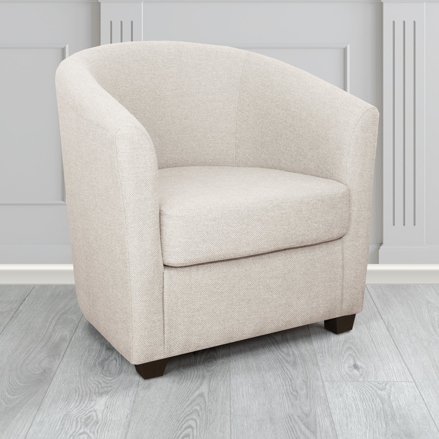 Cannes Tub Chair in Garda Plain Flatweave Fabric