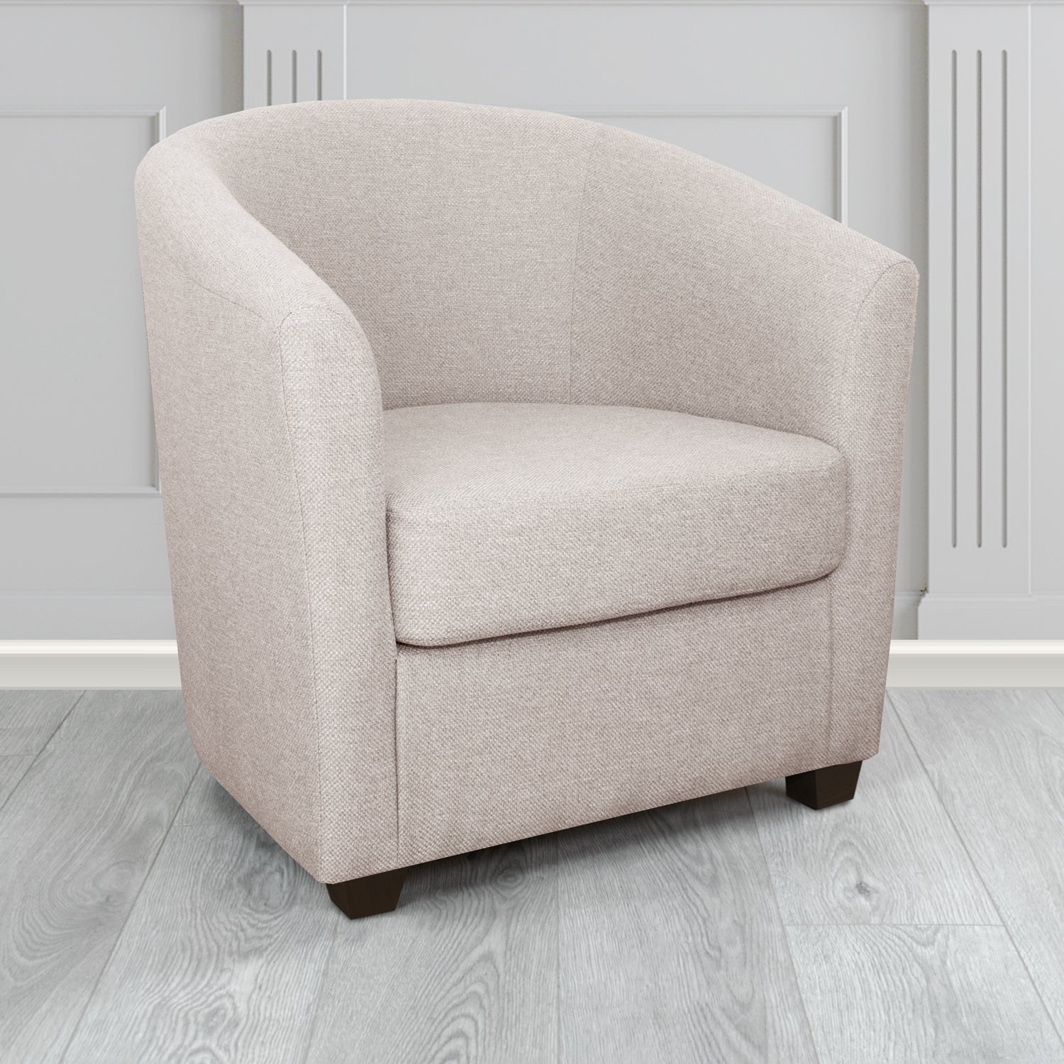 Cannes Tub Chair in Garda Plain Flatweave Fabric