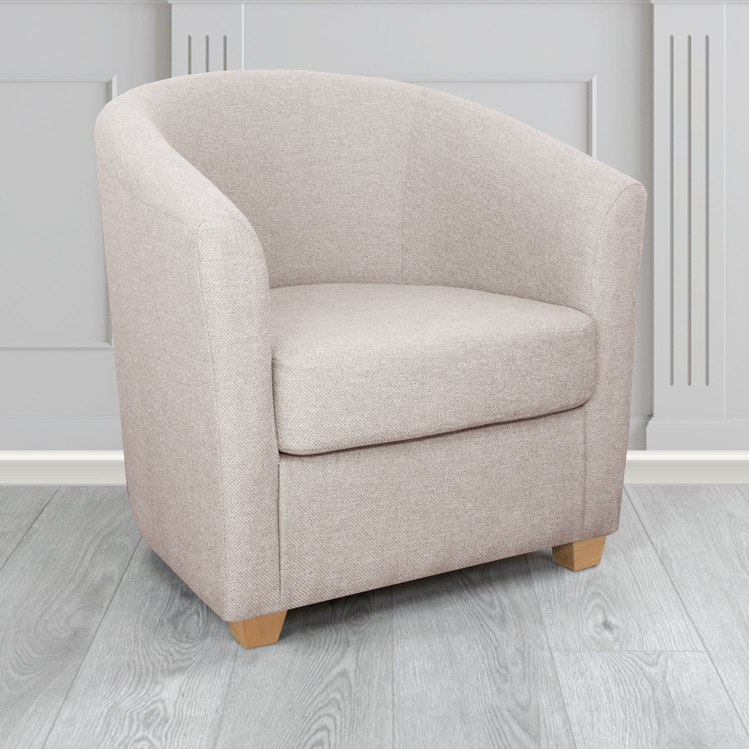 Cannes Tub Chair in Garda Plain Flatweave Fabric
